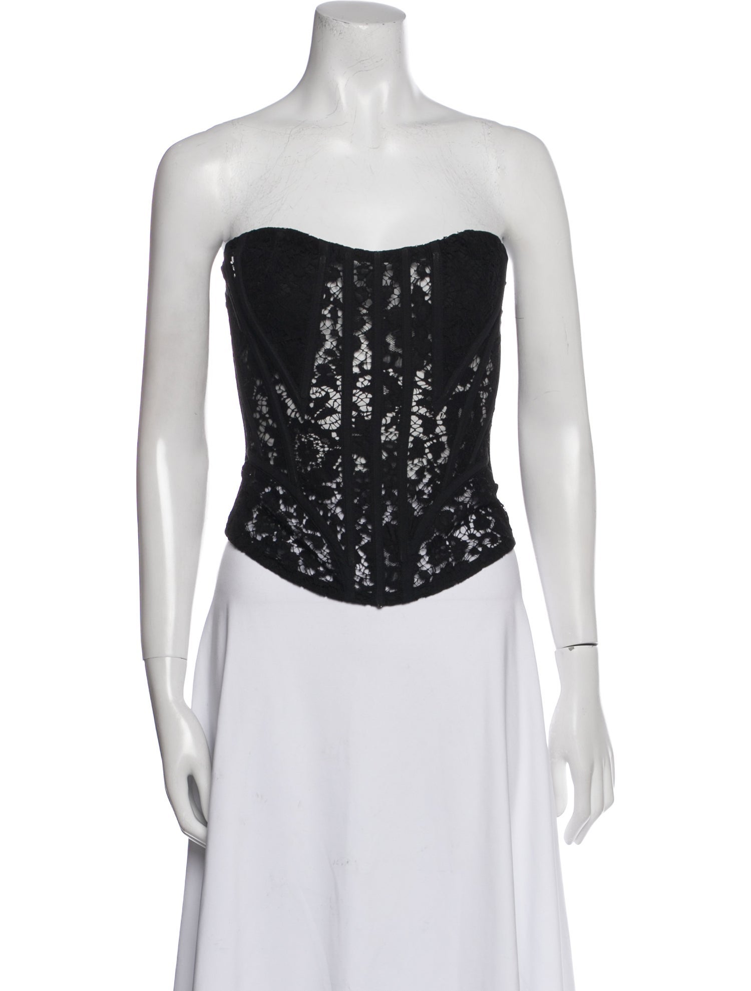 Dolce & Gabbana Strapless Crop Top