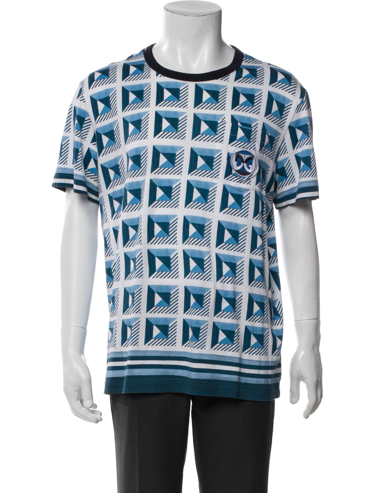 Dolce & Gabbana Printed Crew Neck T-Shirt