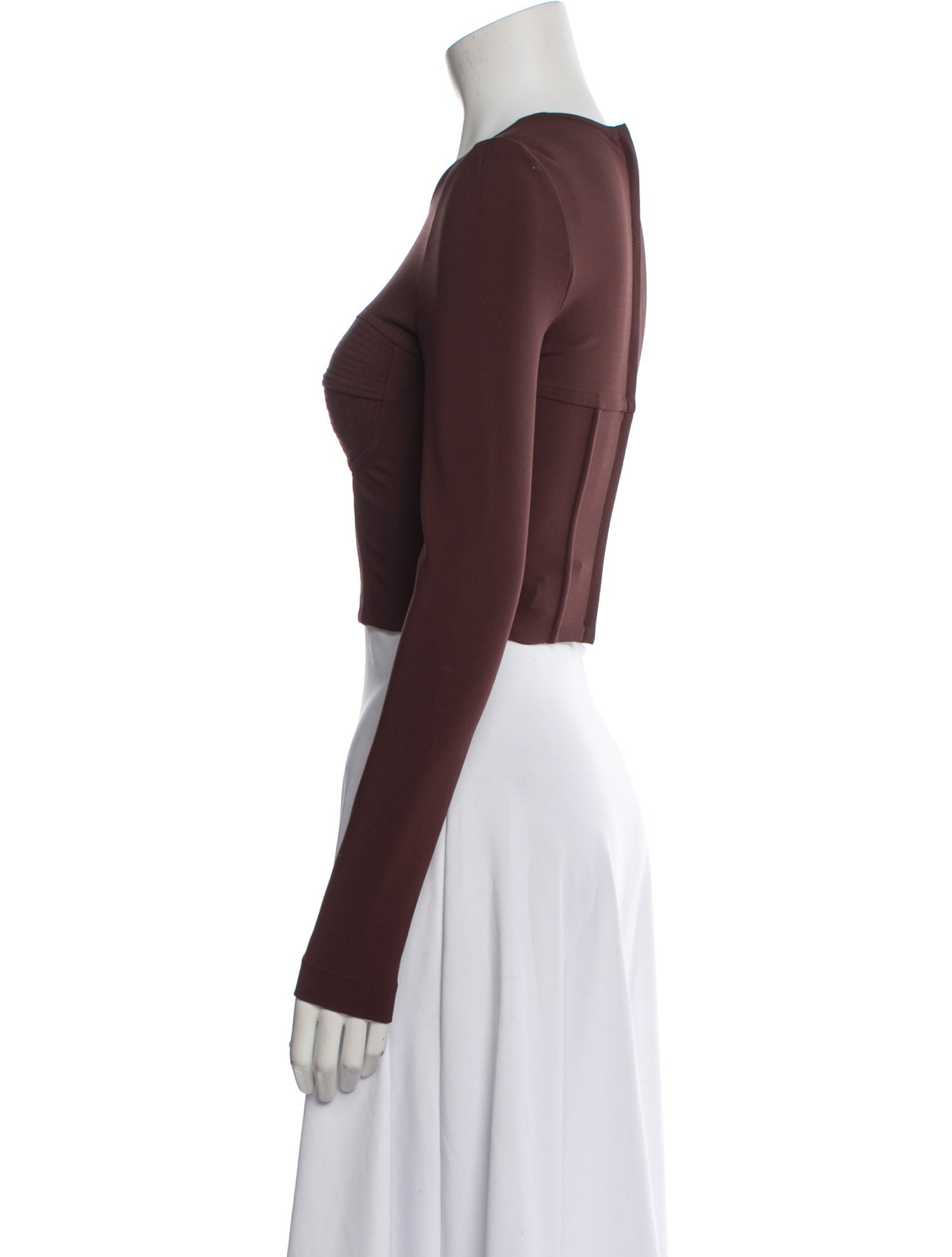 Dolce & Gabbana Crew Neck Long Sleeve Crop Top w/ Tags