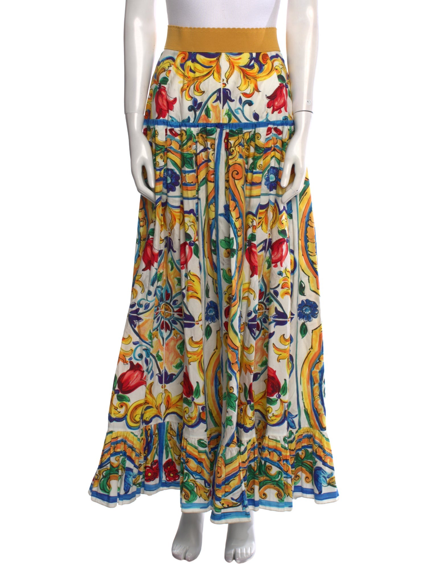 Dolce & Gabbana Printed Long Skirt