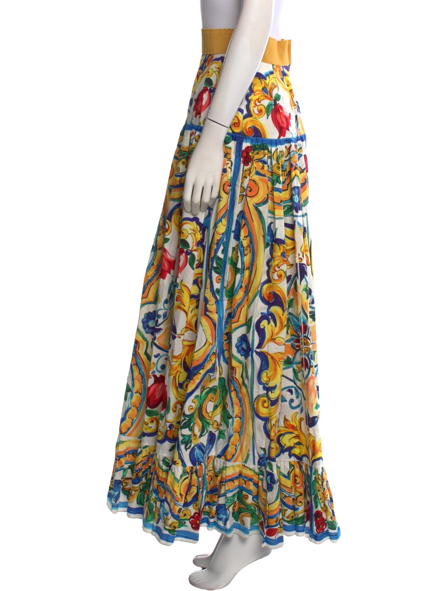 Dolce & Gabbana Printed Long Skirt