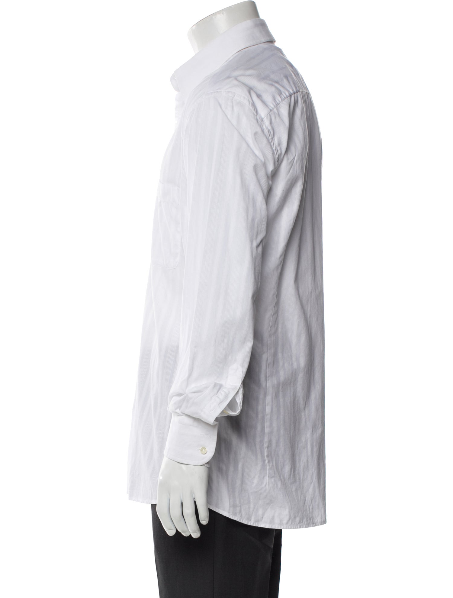 Dolce & Gabbana Striped Long Sleeve Dress Shirt