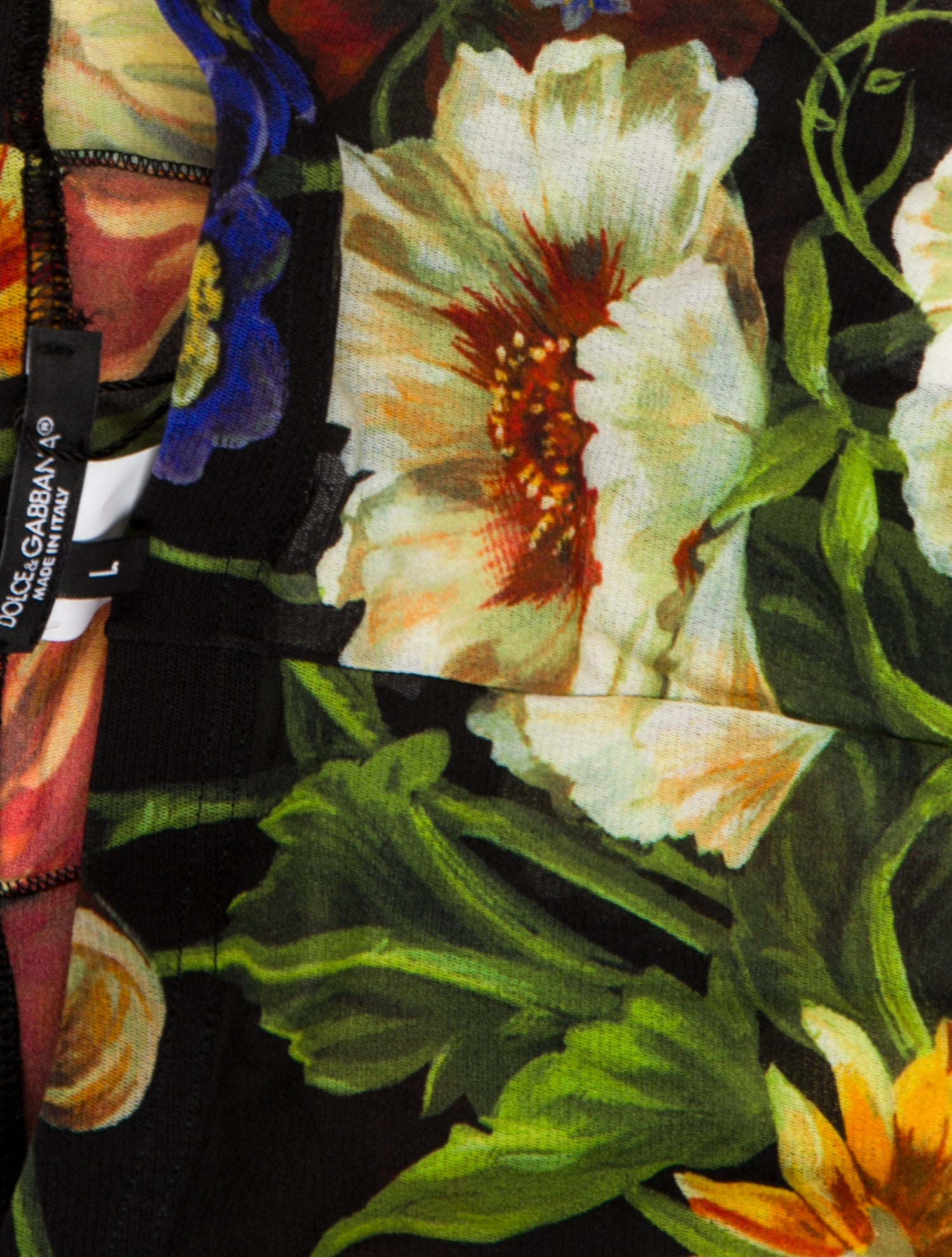 Dolce & Gabbana Pattern Print Knee High Tights