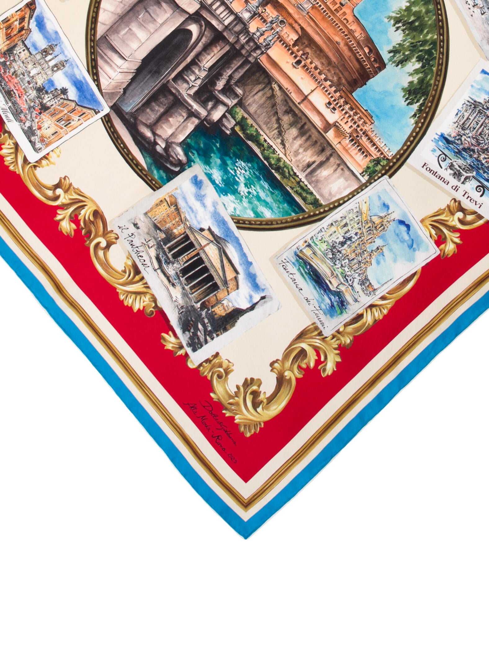 Dolce & Gabbana Silk Printed Scarf