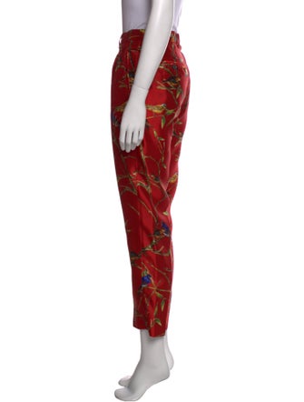 Dolce & Gabbana Silk Straight Leg Pants
