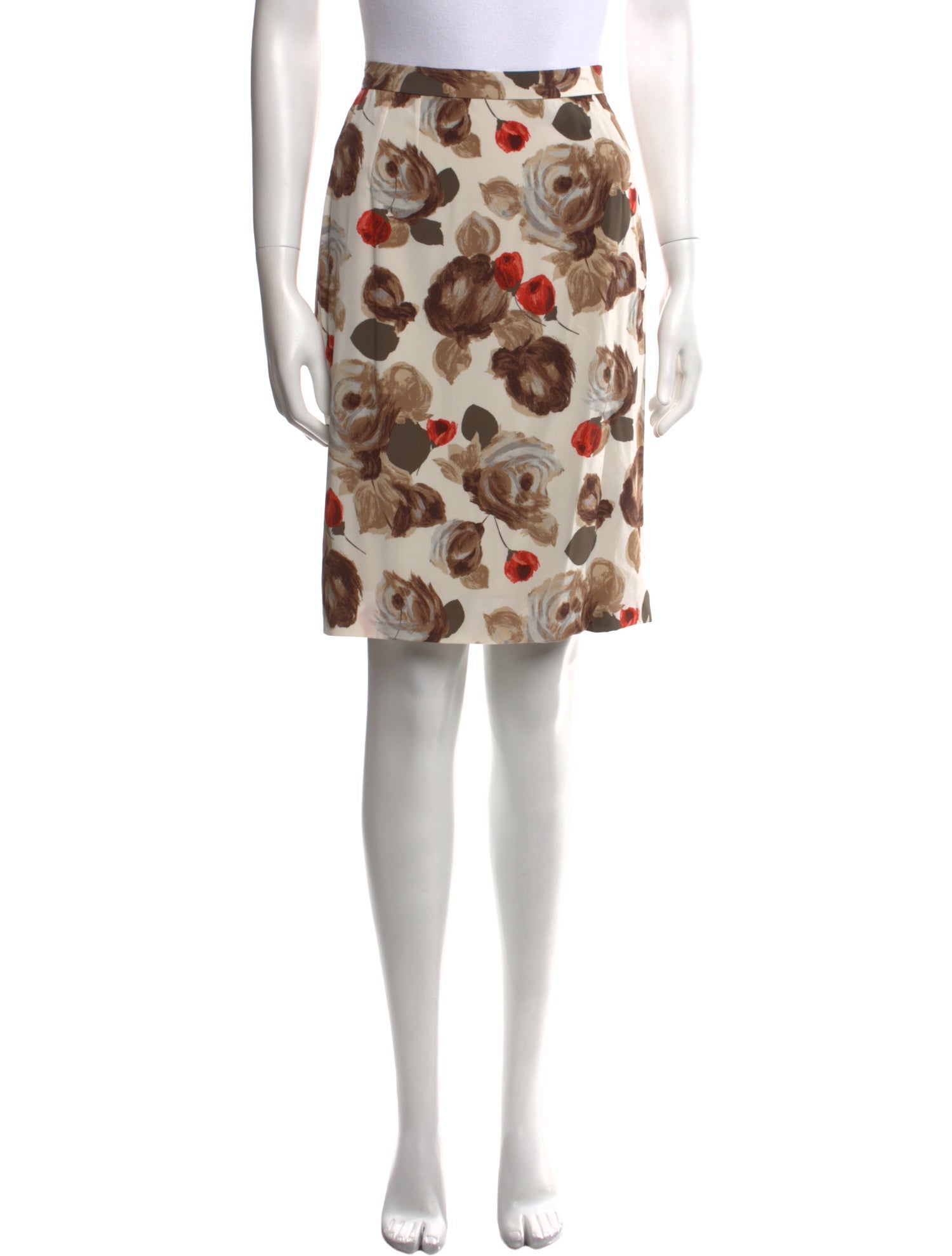 Dolce & Gabbana Silk Knee-Length Skirt