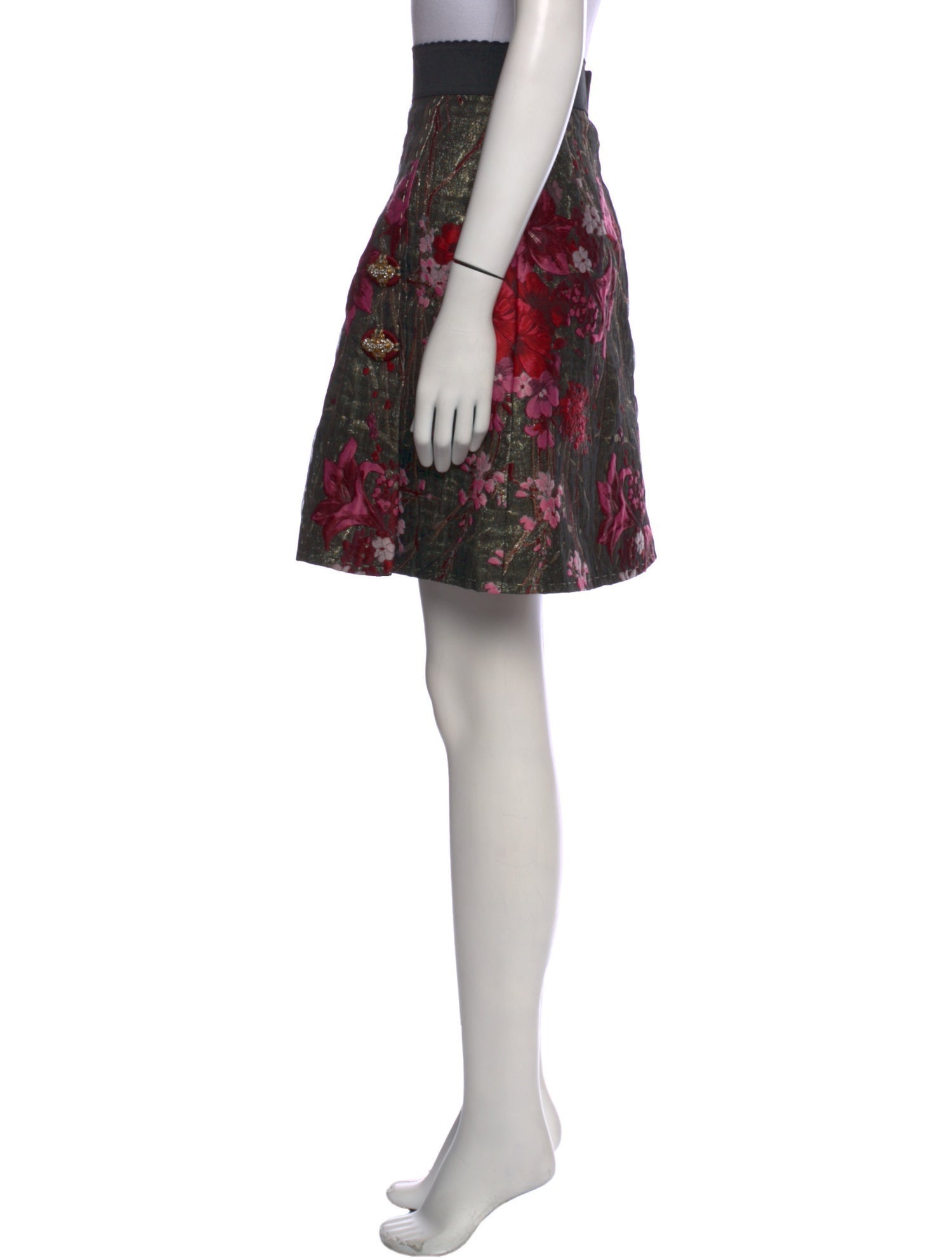 Dolce & Gabbana Floral Print Knee-Length Skirt