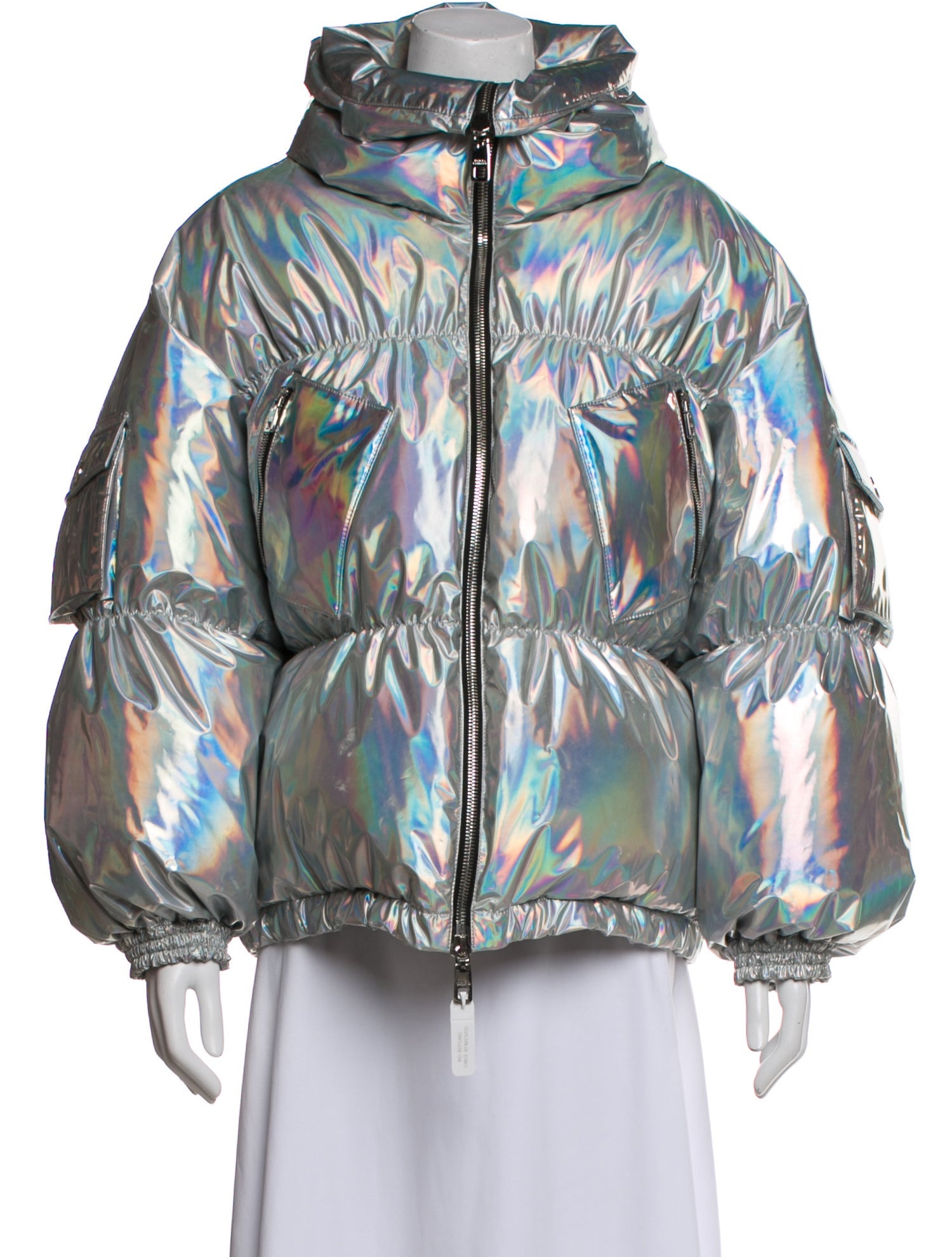 Dolce & Gabbana Printed Down Coat w/ Tags