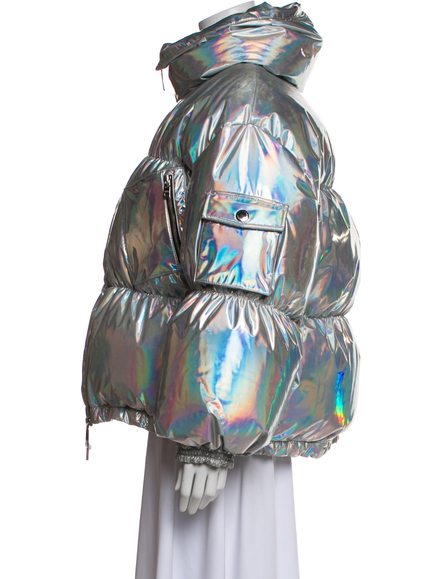 Dolce & Gabbana Printed Down Coat w/ Tags