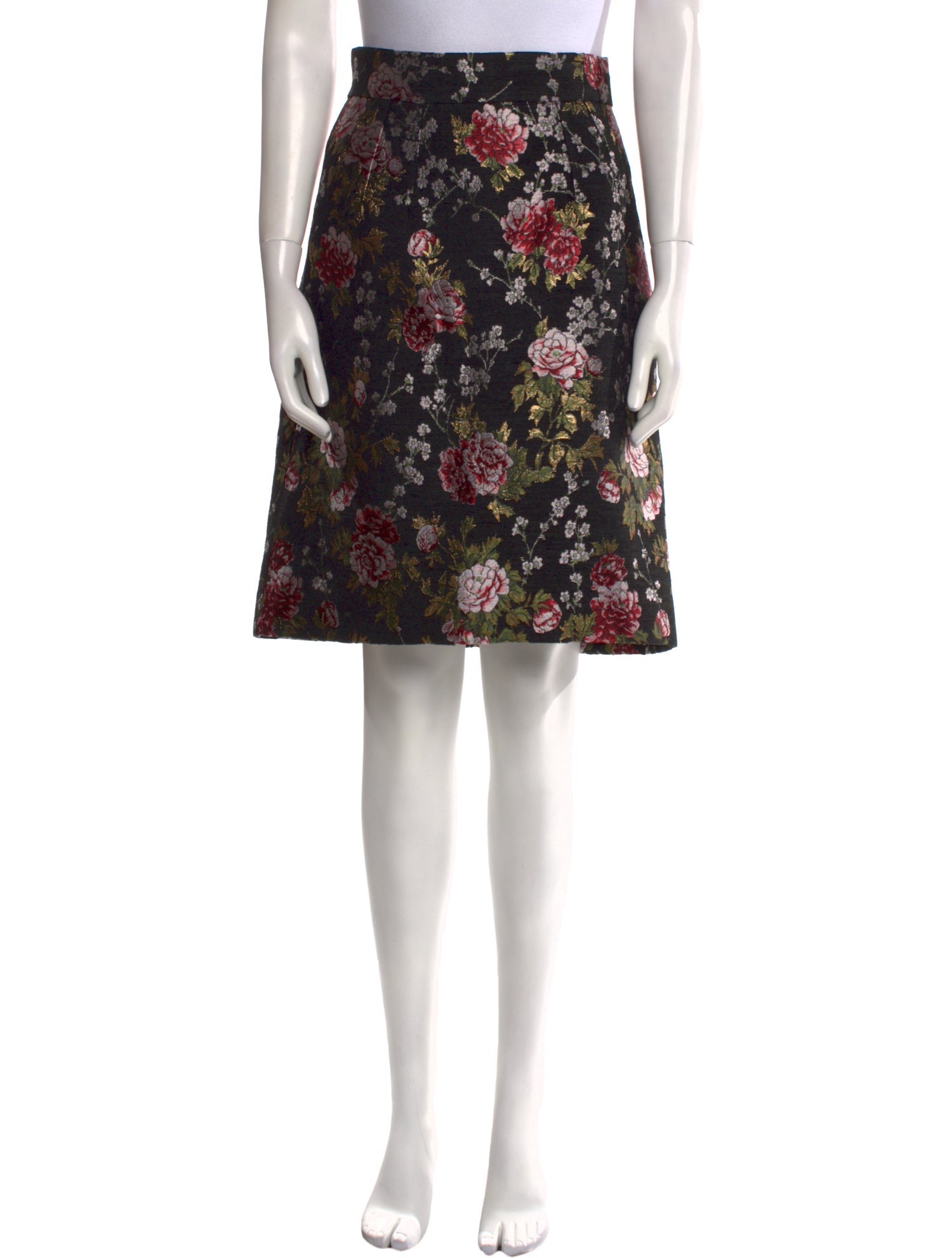 Dolce & Gabbana Floral Print Knee-Length Skirt