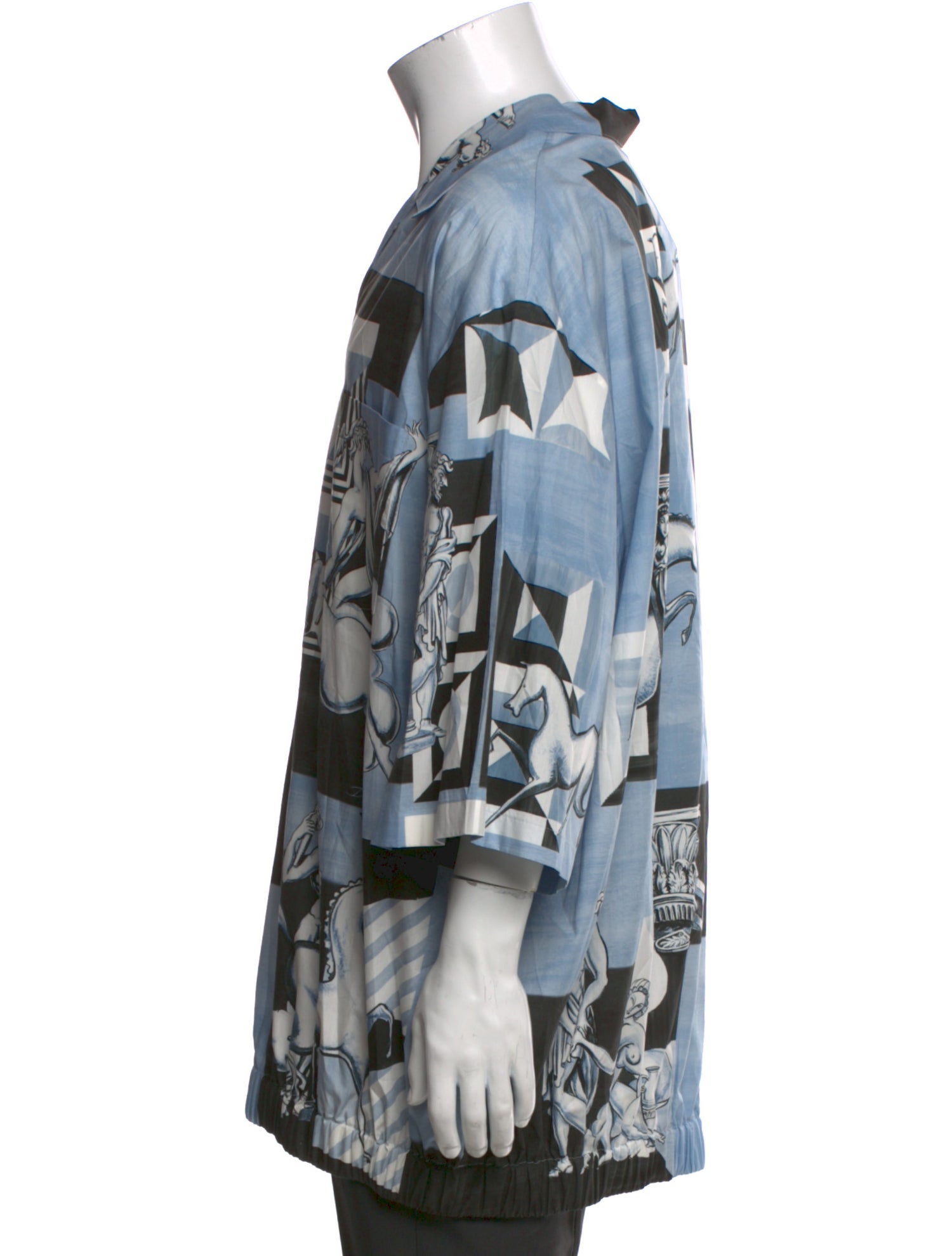 Dolce & Gabbana Printed Three-Quarter Sleeve Shirt