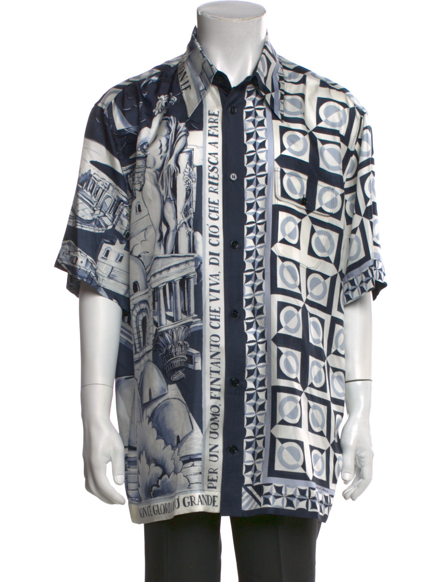 Dolce & Gabbana Silk Printed Shirt