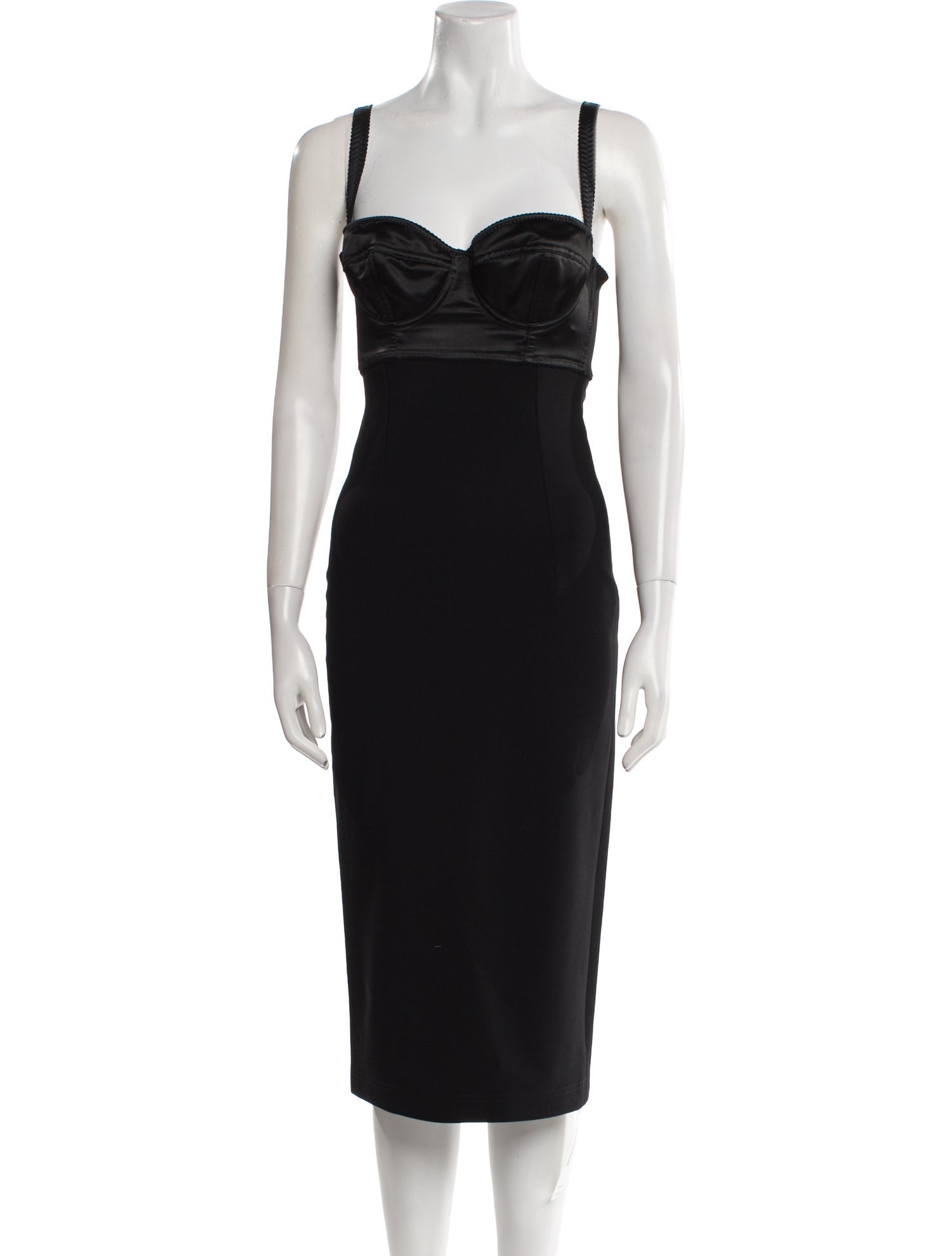 Dolce & Gabbana Square Neckline Midi Length Dress