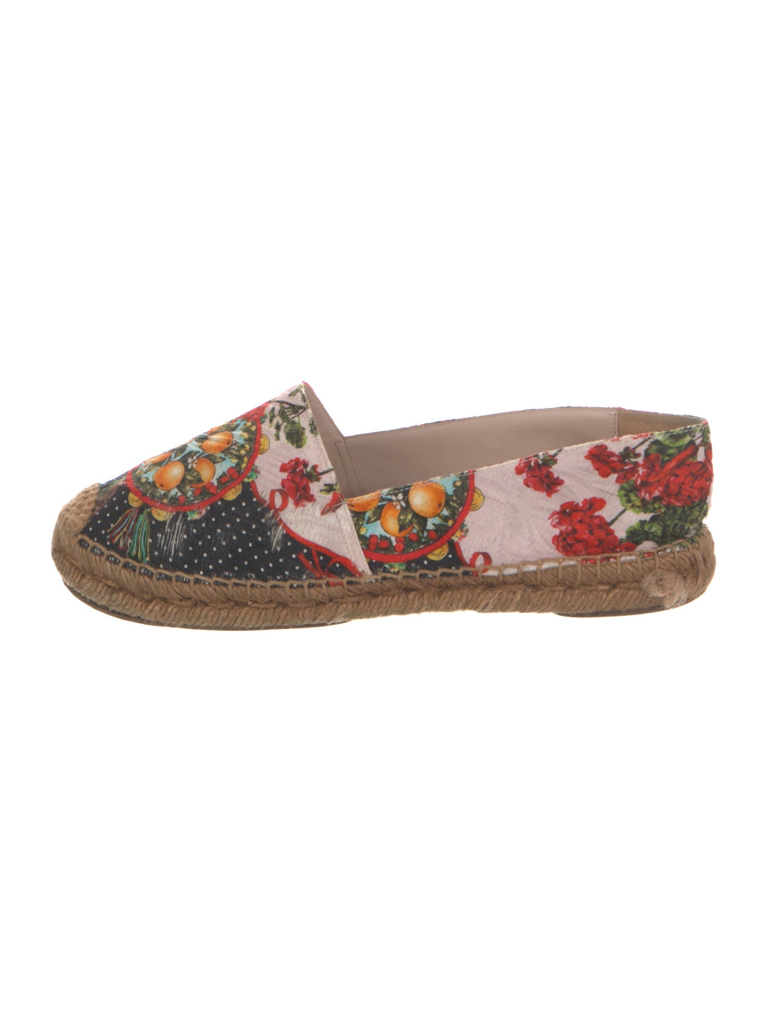 Dolce & Gabbana Carnation Print Espadrilles