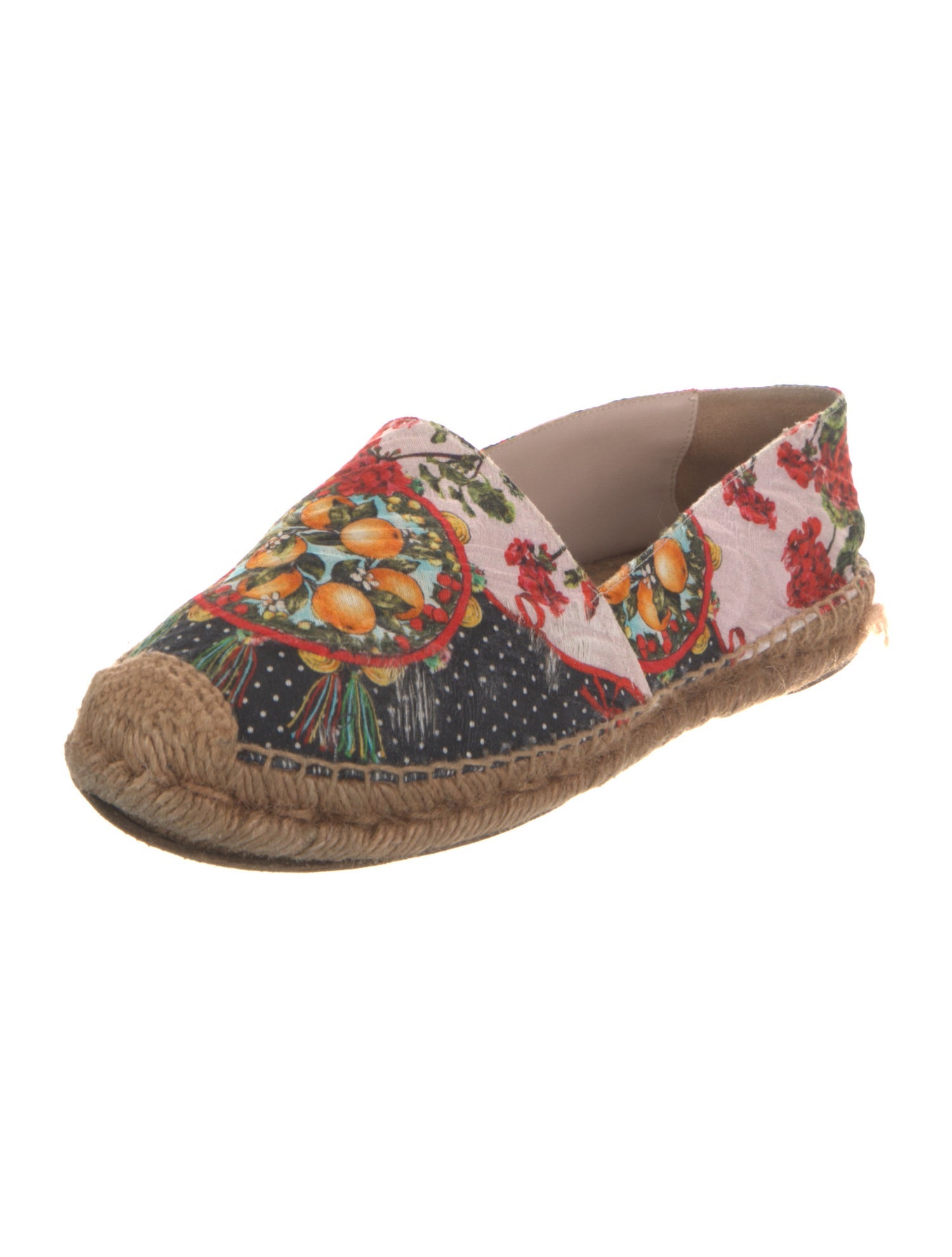 Dolce & Gabbana Carnation Print Espadrilles