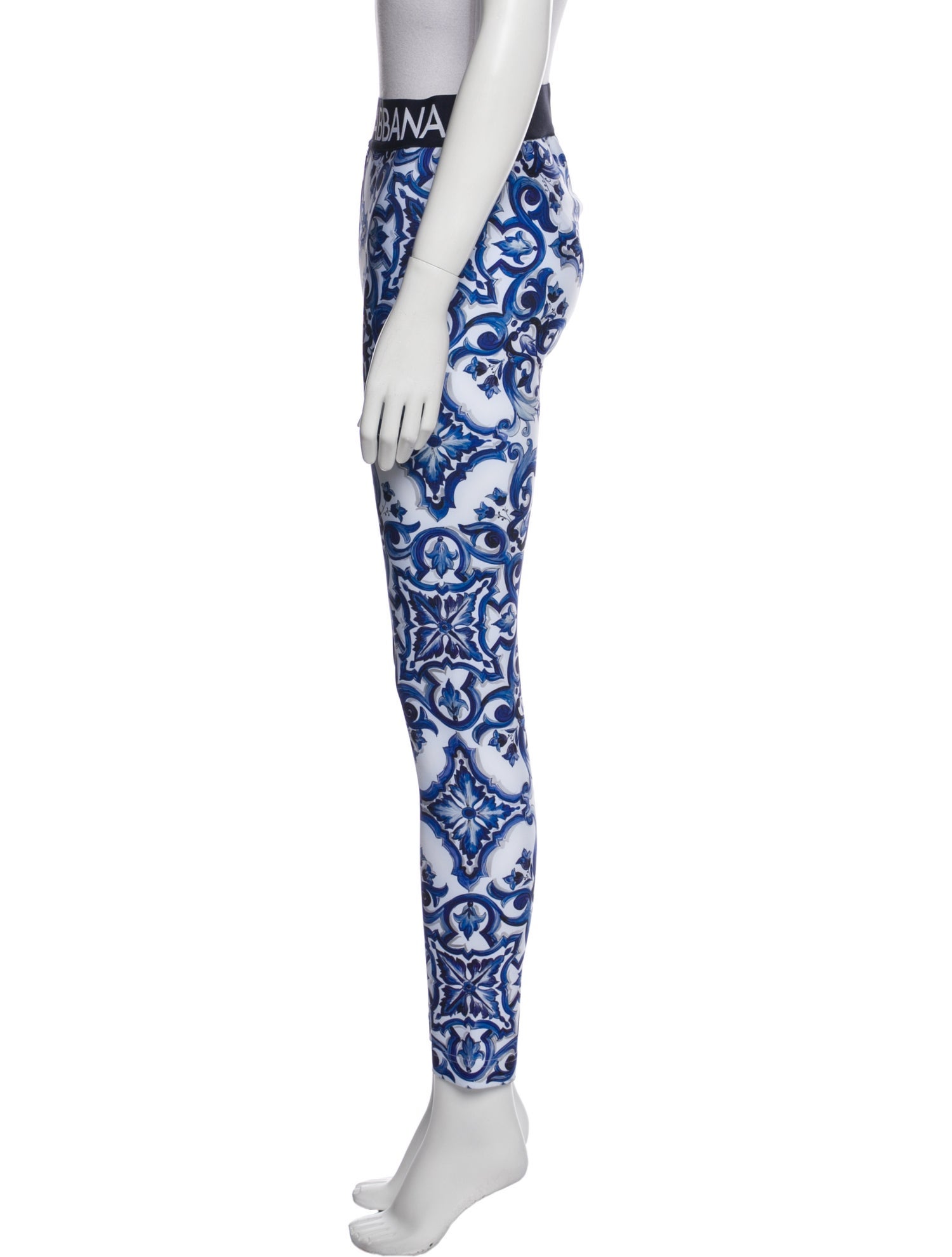 Dolce & Gabbana Printed Skinny Leg Pants