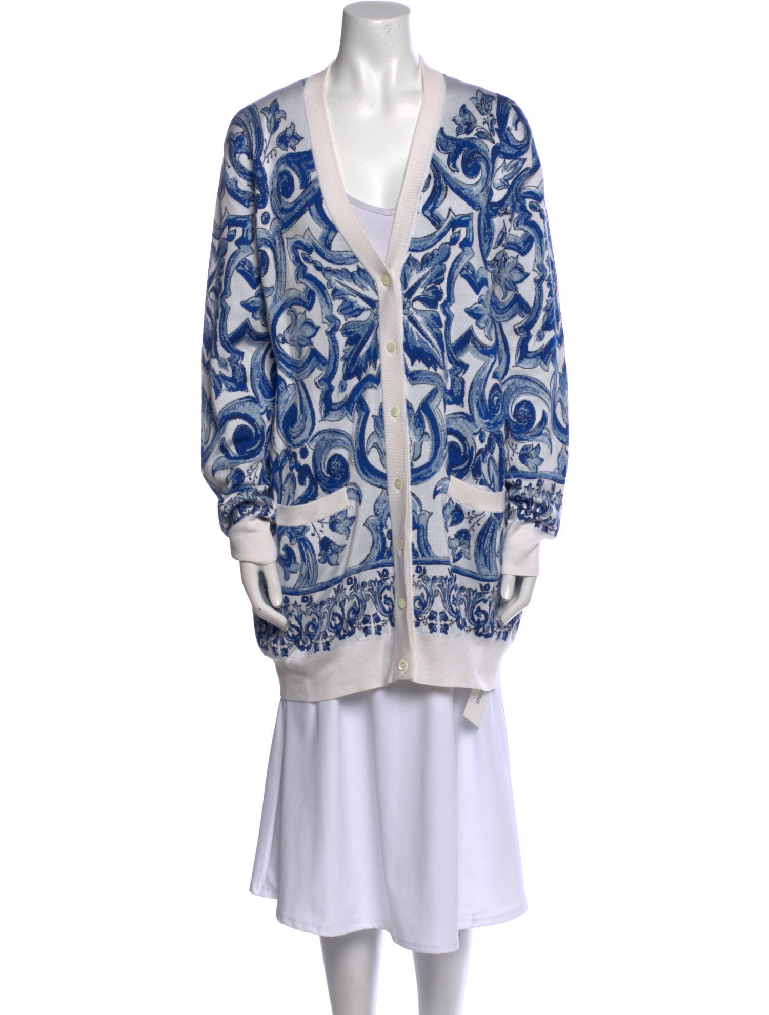 Dolce & Gabbana Silk Printed Sweater