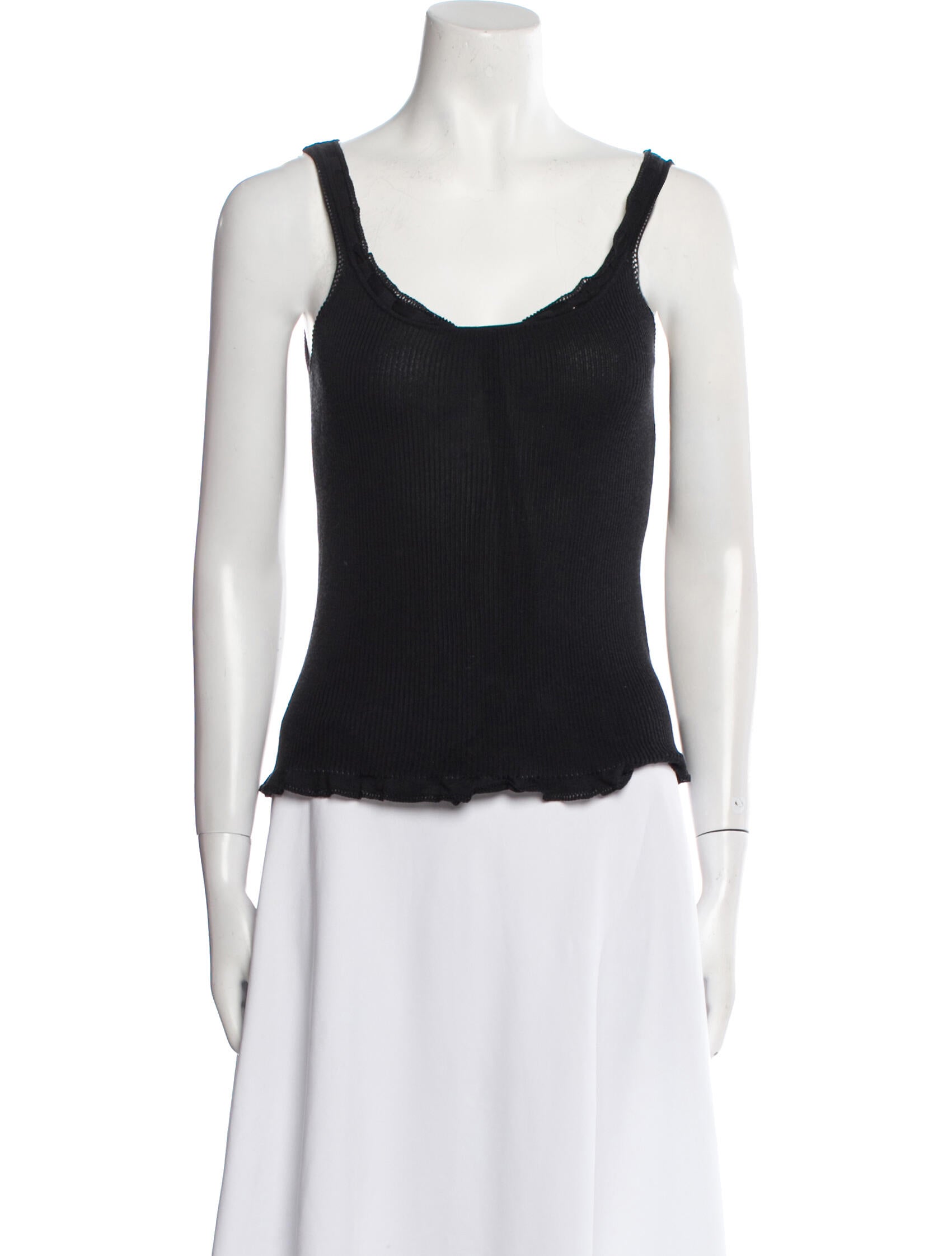 Dolce & Gabbana Scoop Neck Sleeveless Top