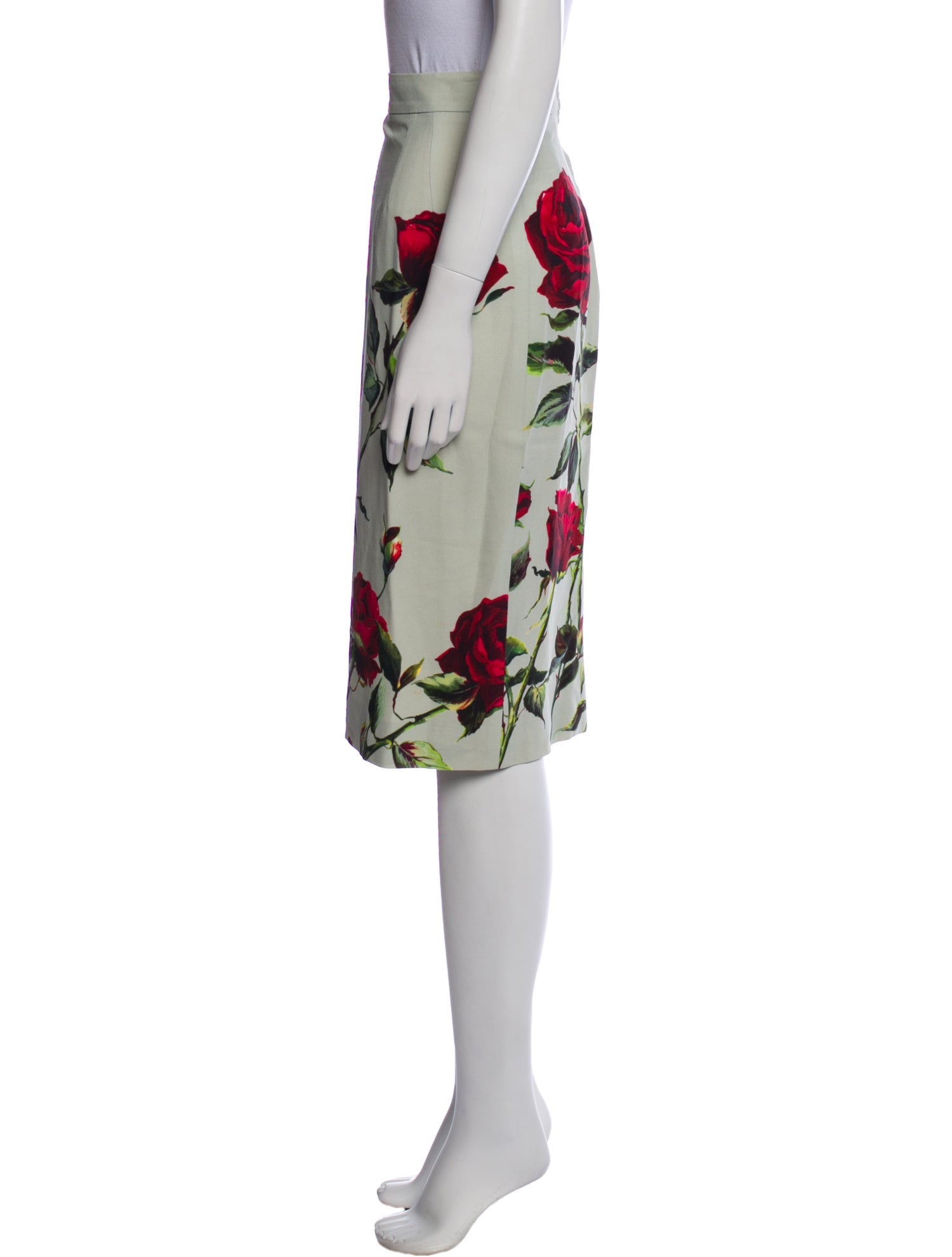 Dolce & Gabbana Floral Print Knee-Length Skirt