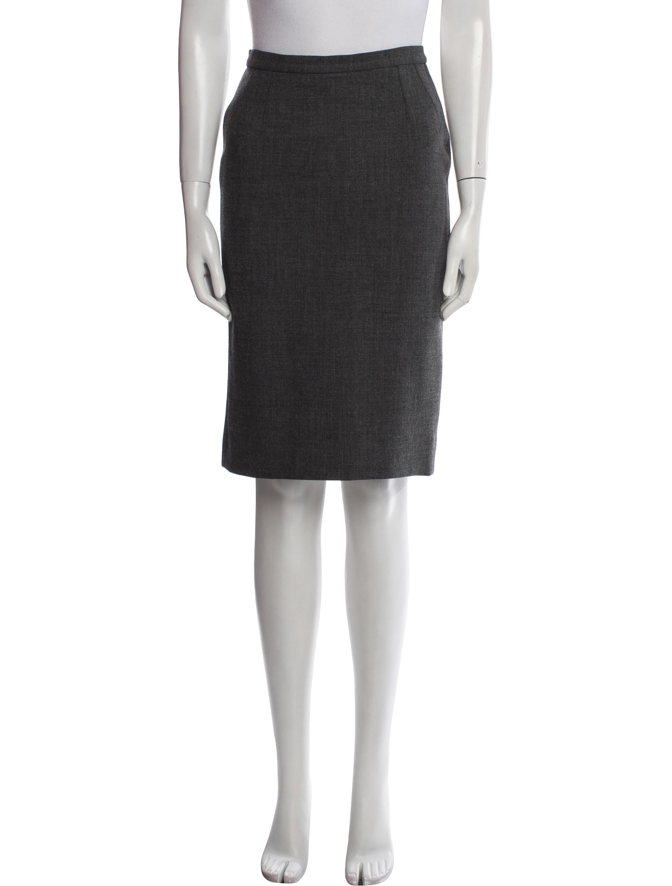 Dolce & Gabbana Virgin Wool Knee-Length Skirt