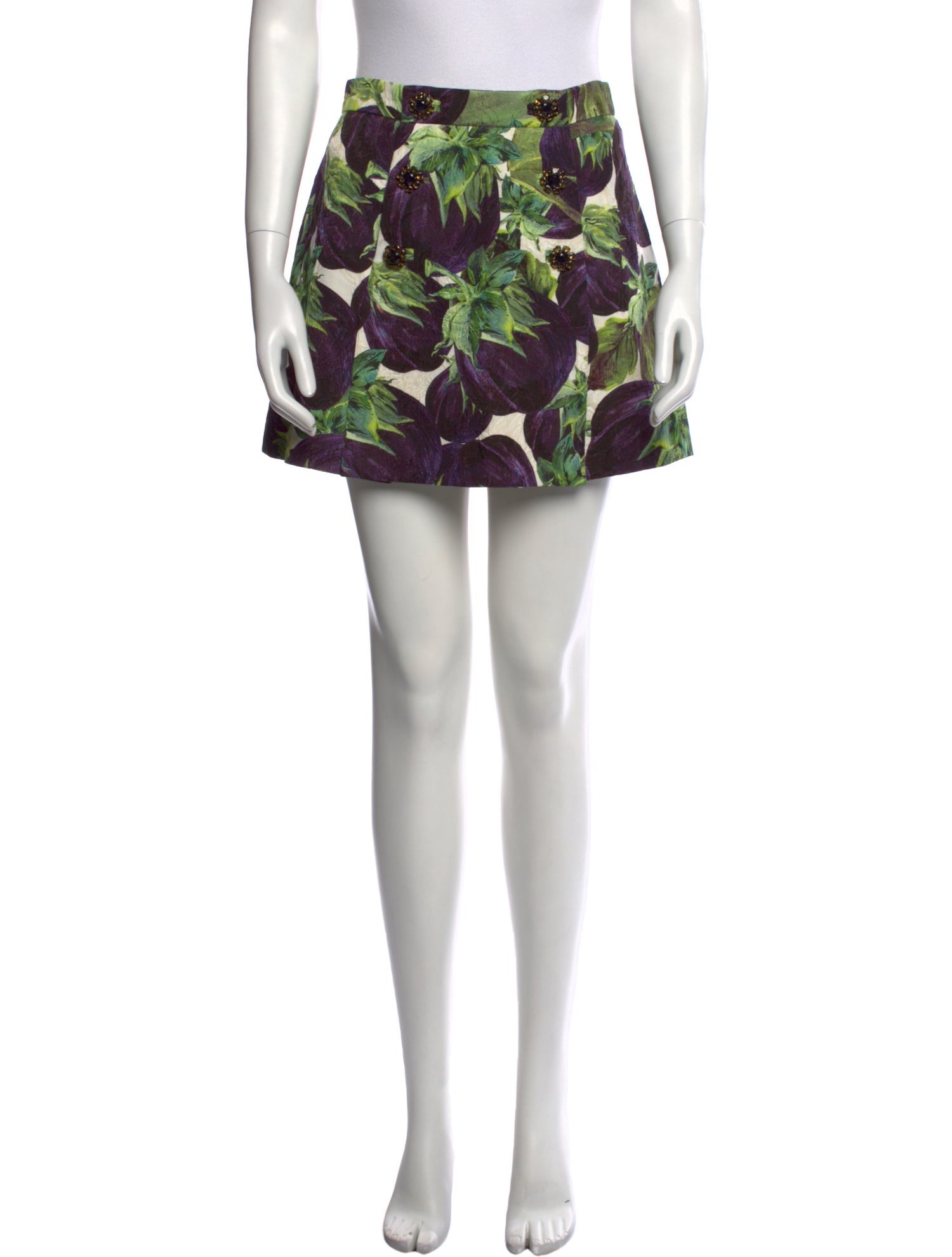 Dolce & Gabbana Floral Print Mini Skirt