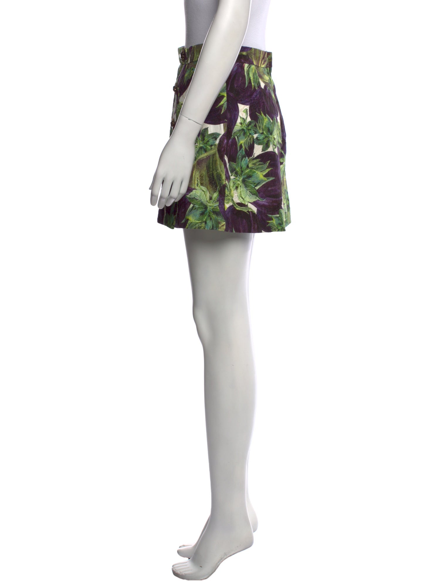 Dolce & Gabbana Floral Print Mini Skirt