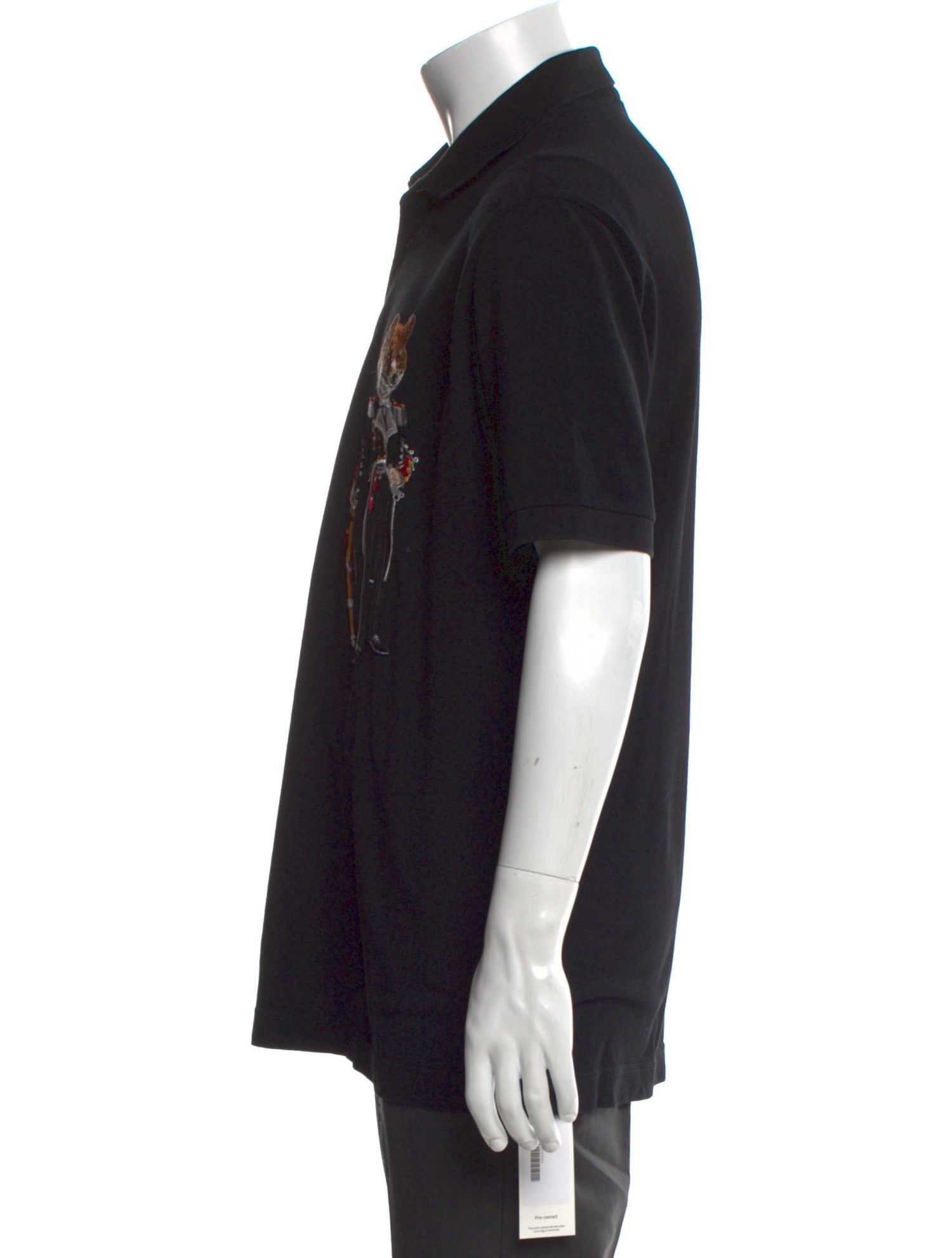 Dolce & Gabbana Graphic Print Crew Neck Polo Shirt