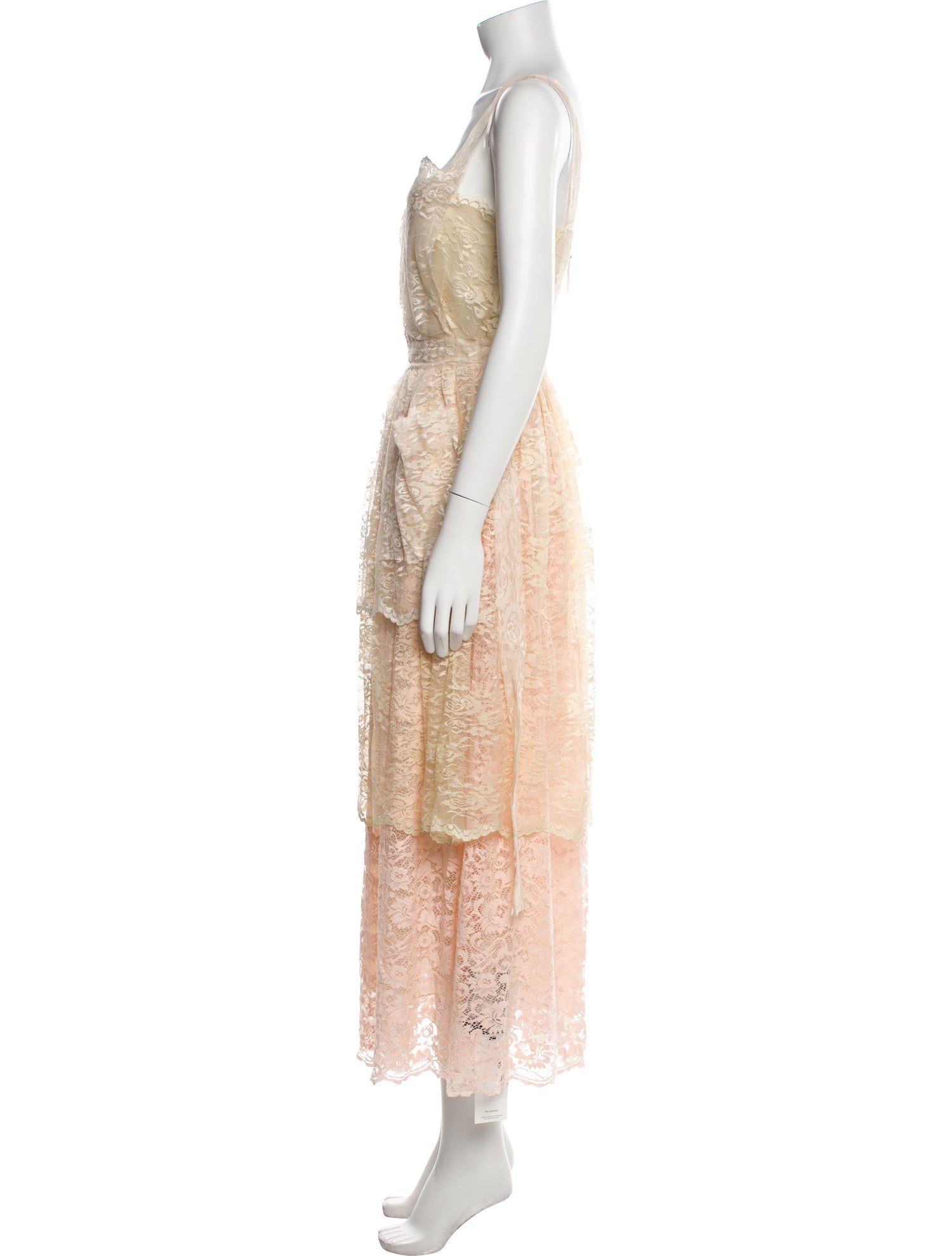 Dolce & Gabbana Square Neckline Long Dress