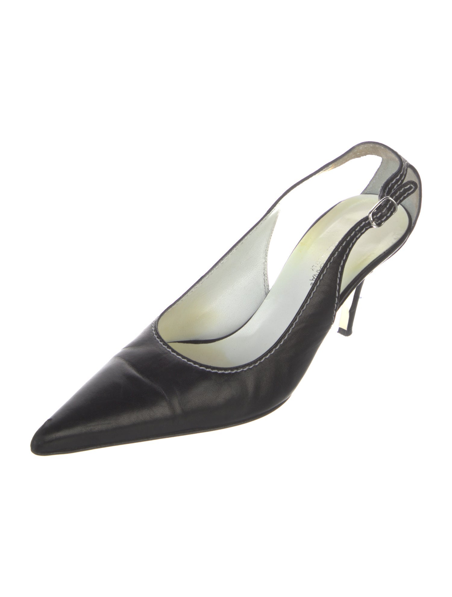 Dolce & Gabbana Leather Slingback Pumps