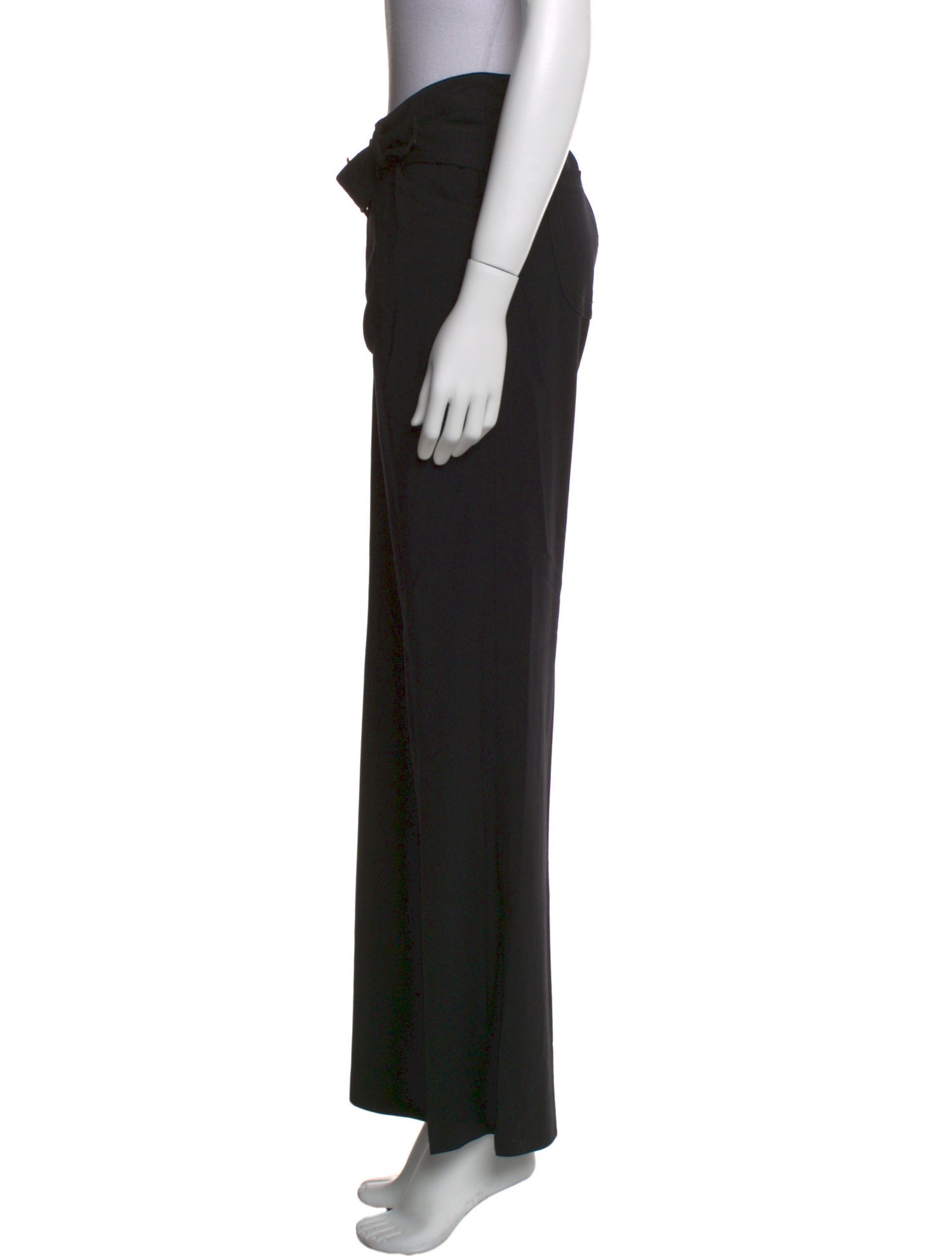 Dolce & Gabbana Virgin Wool Wide Leg Pants