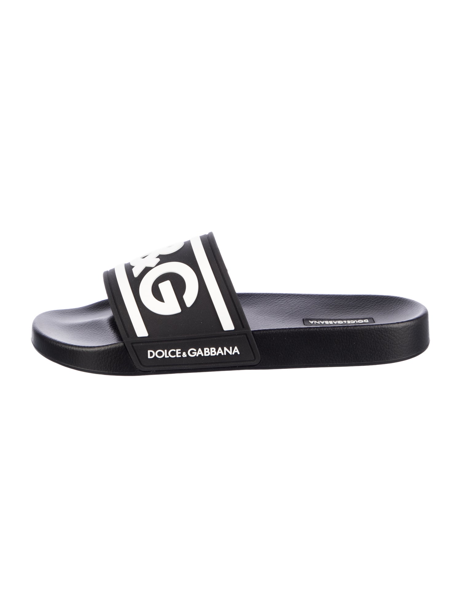 Dolce & Gabbana Rubber Graphic Print Slides