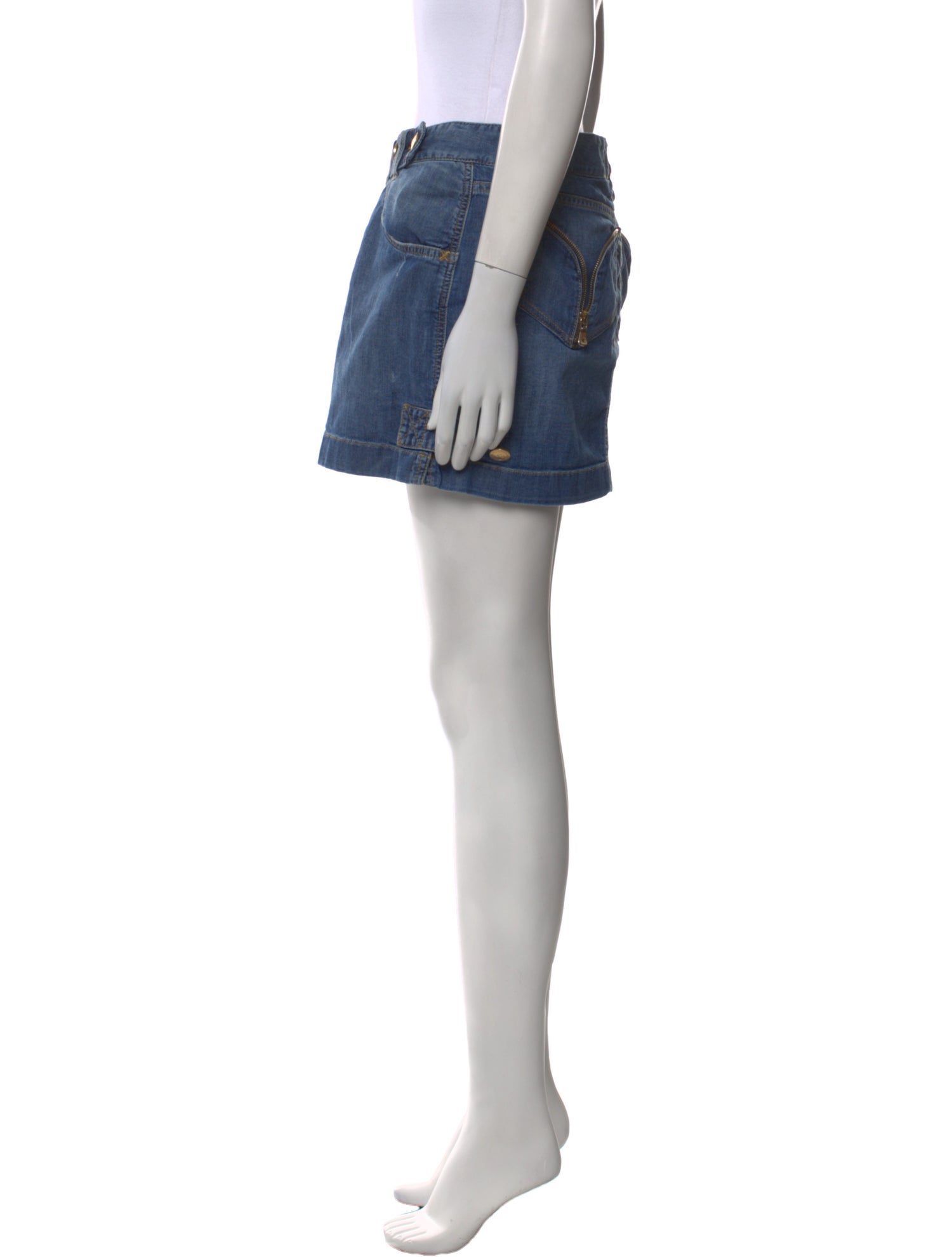 Dolce & Gabbana Distressed Accents Mini Skirt