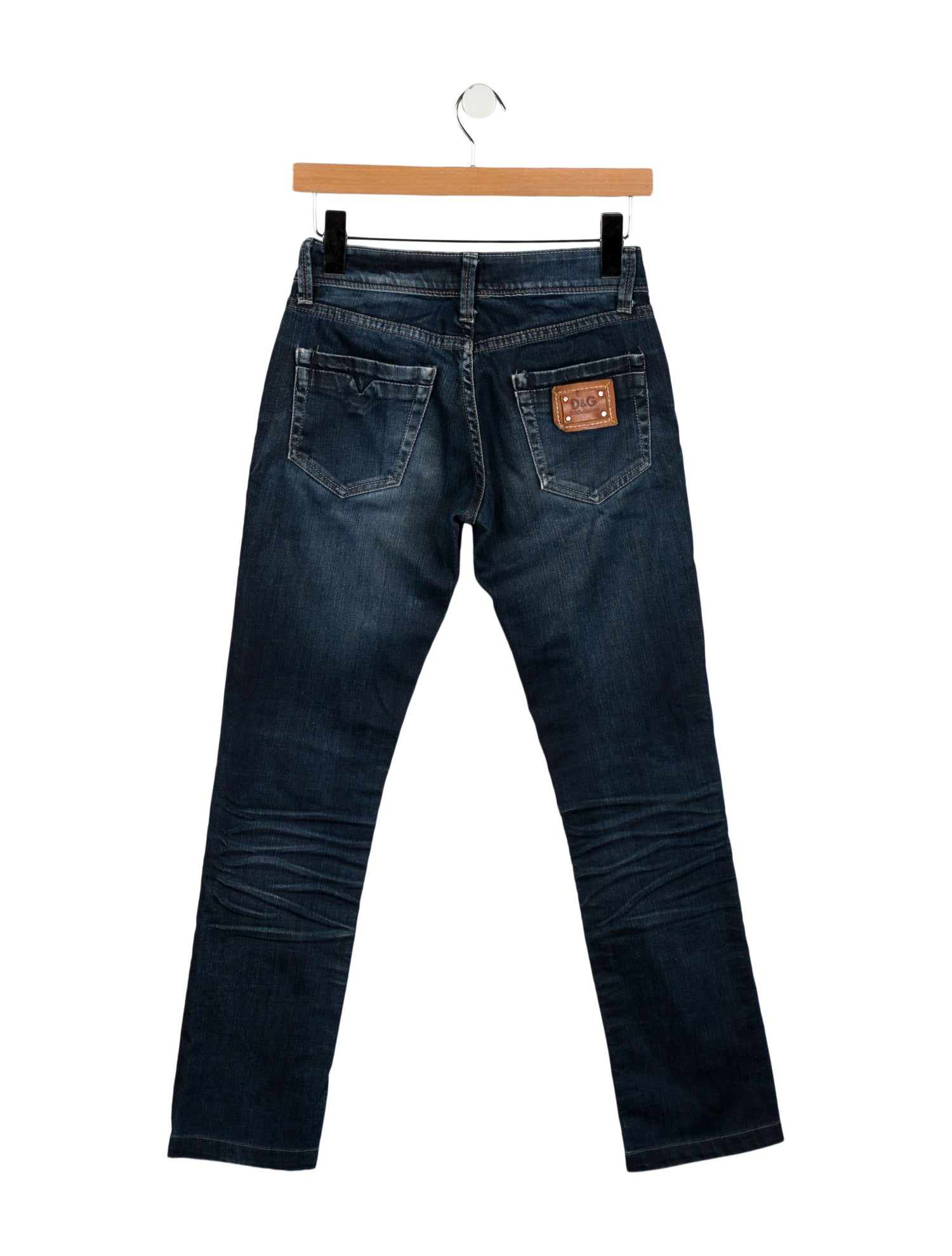 Dolce & Gabbana High-Rise Straight Leg Jeans