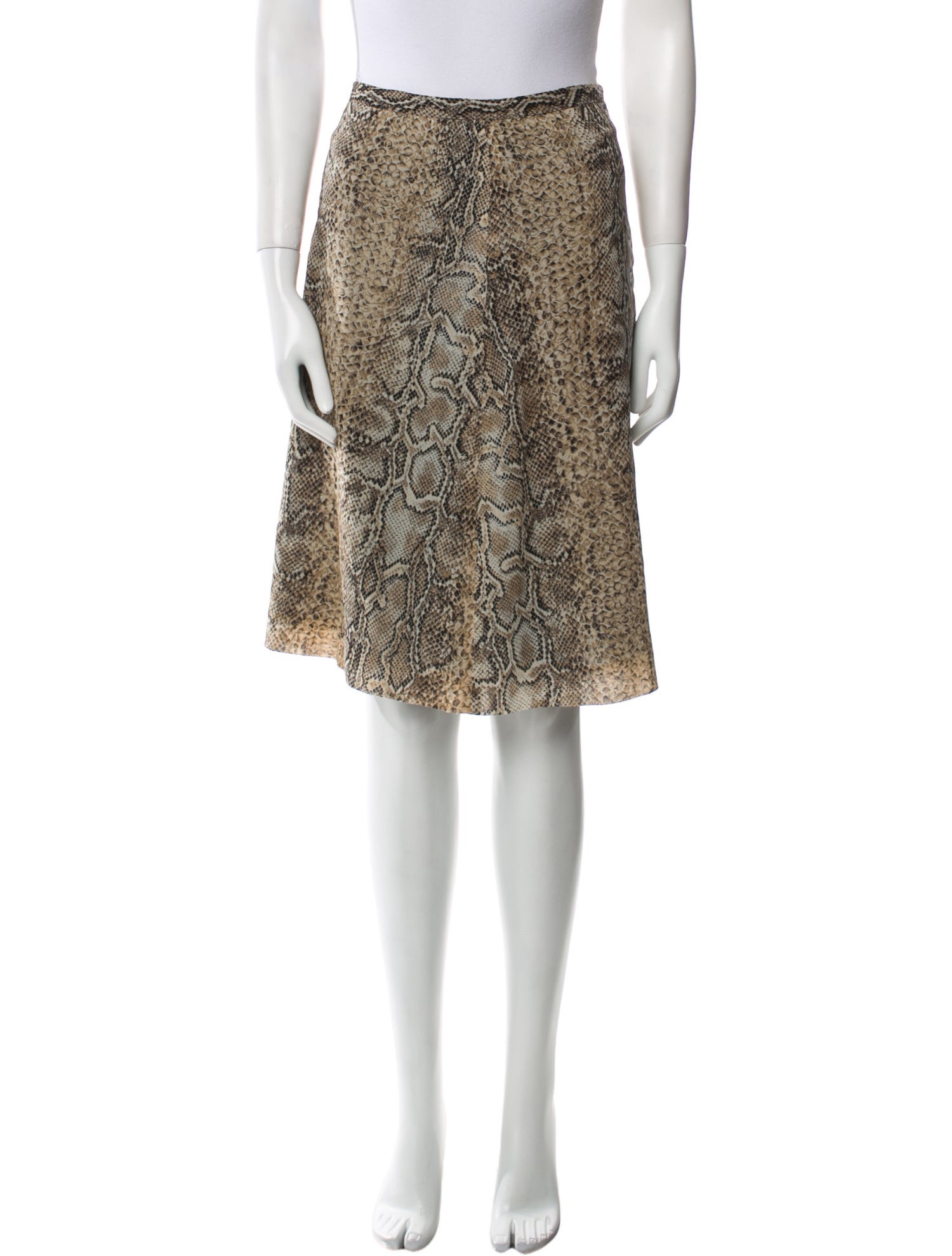 Dolce & Gabbana Silk Knee-Length Skirt