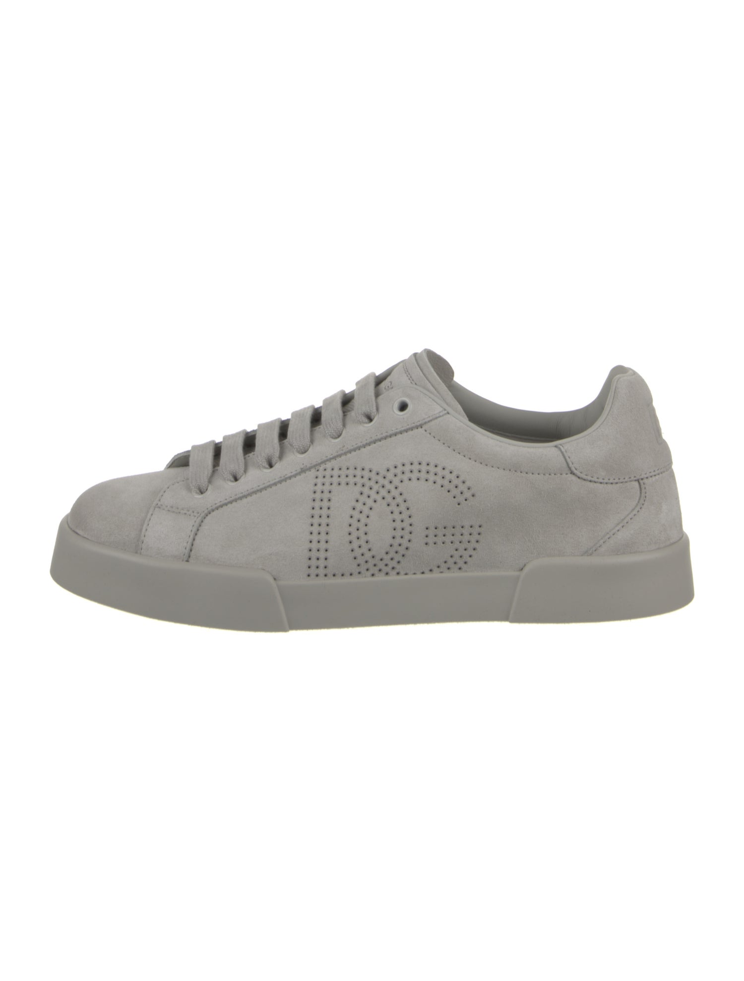 Dolce & Gabbana Suede Lasercut Accents Sneakers