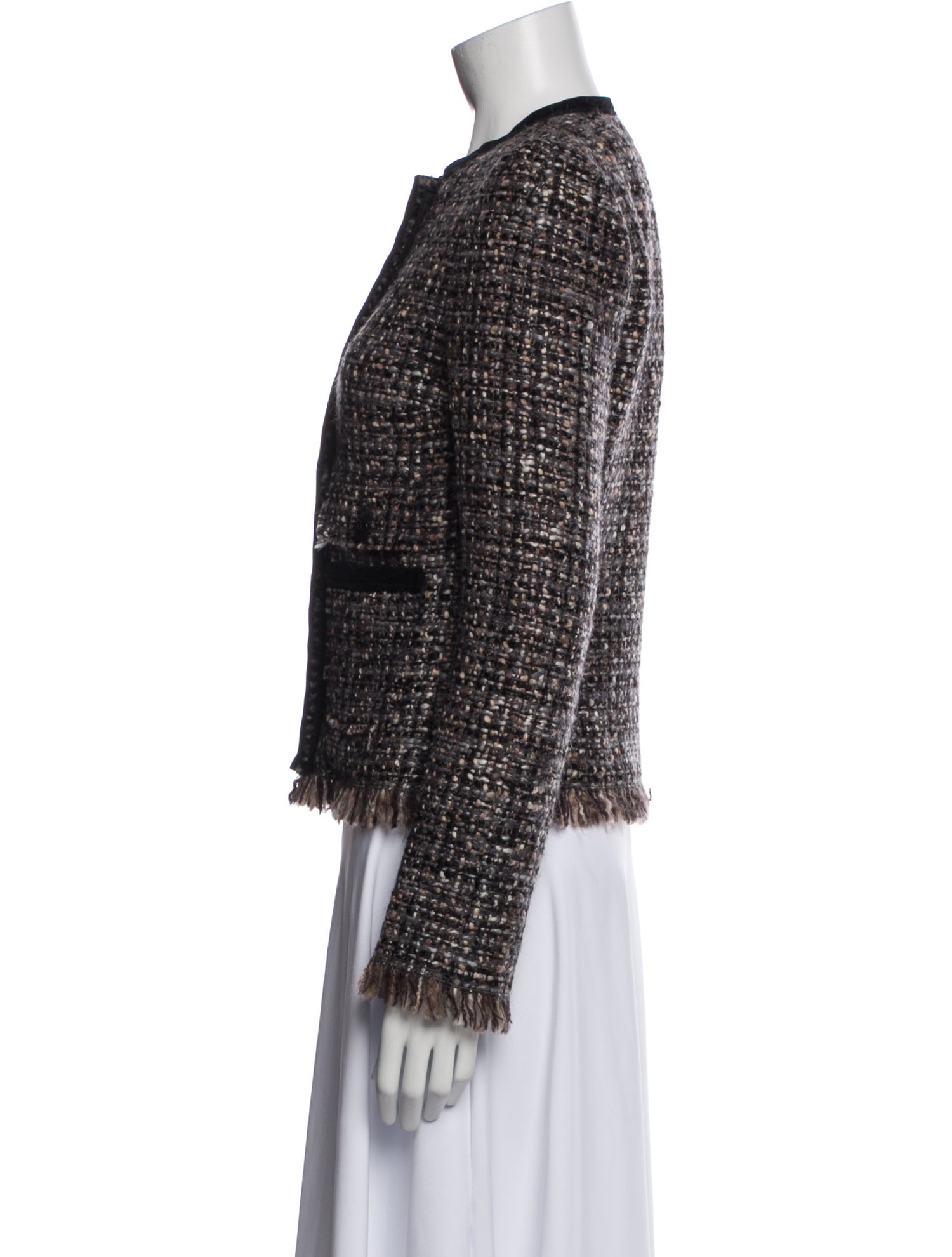 Dolce & Gabbana Virgin Wool Tweed Pattern Evening Jacket