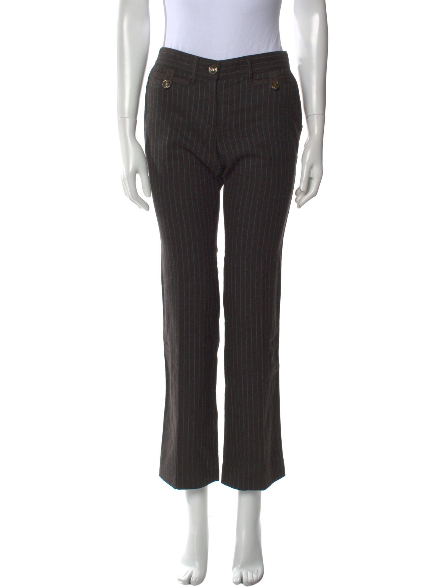 Dolce & Gabbana Striped Straight Leg Pants