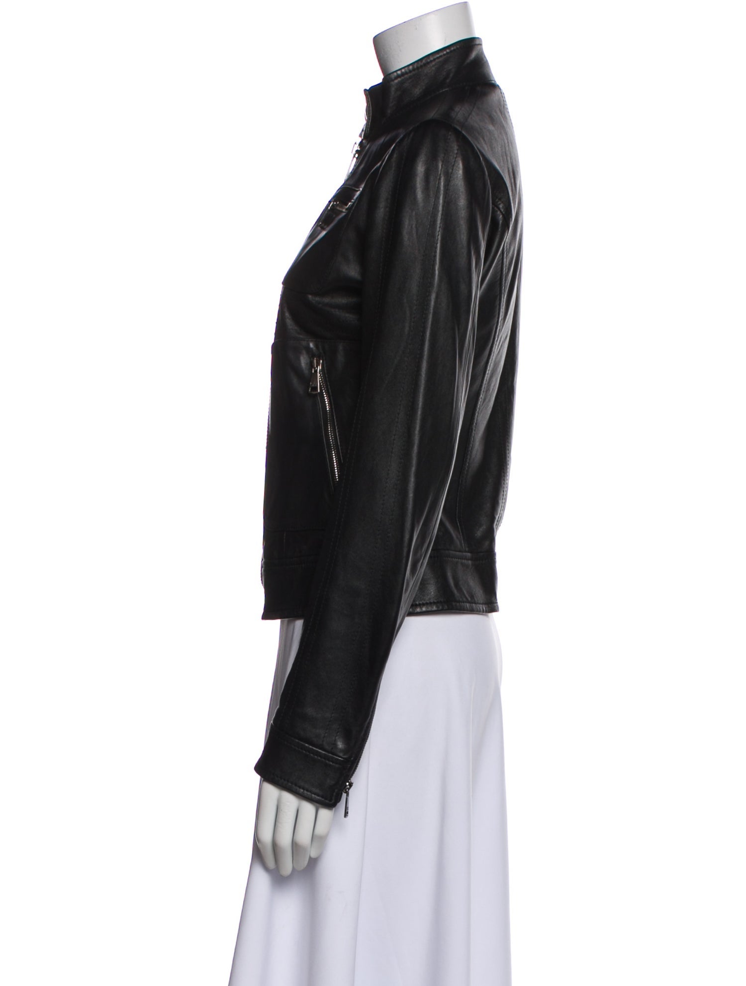 Dolce & Gabbana Lamb Leather Biker Jacket
