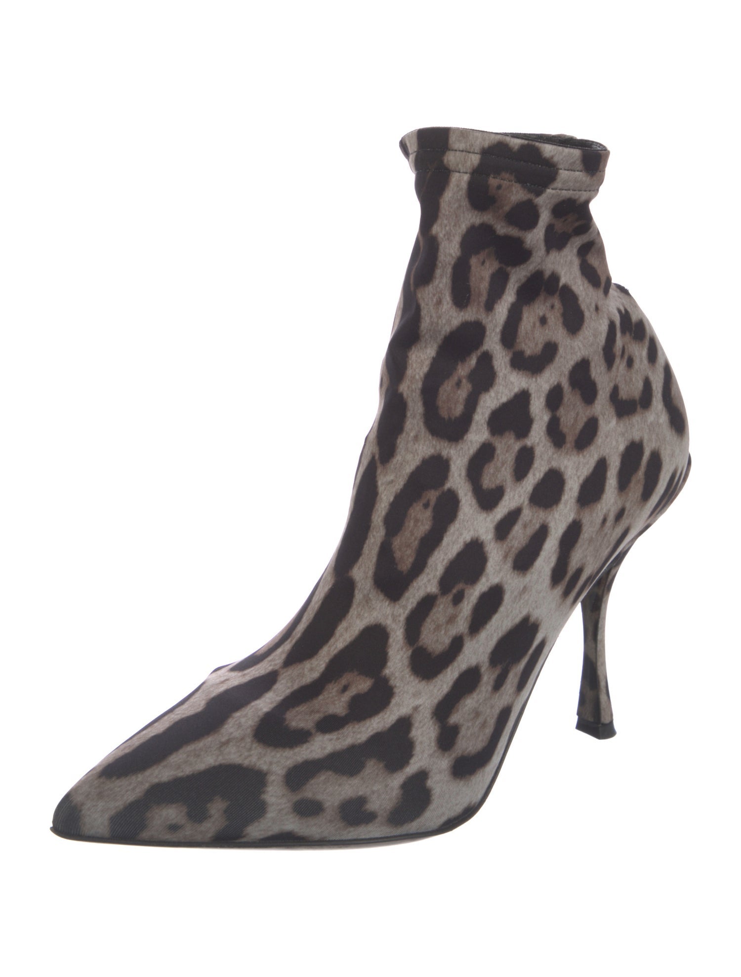 Dolce & Gabbana Animal Print Sock Boots
