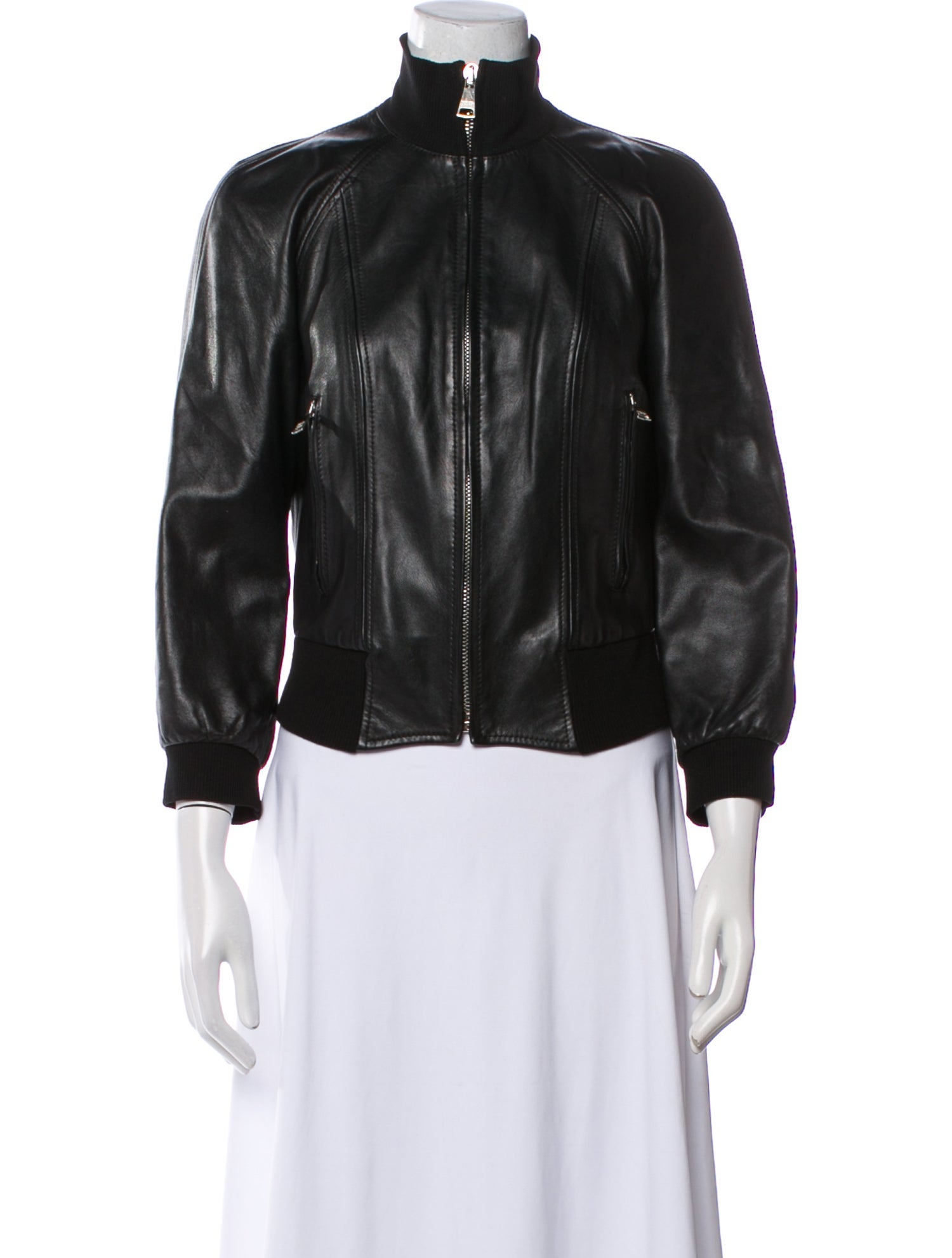 Dolce & Gabbana Lambskin Bomber Jacket