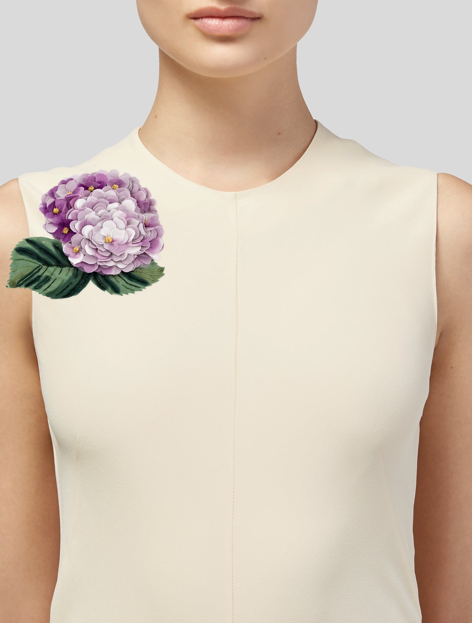 Dolce & Gabbana Multicolor Hydrangea Flower Brooch