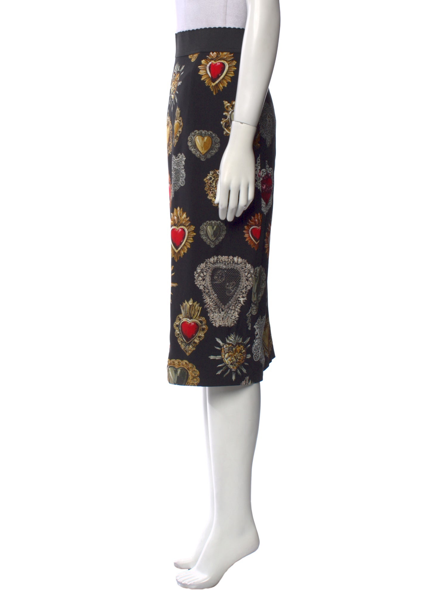 Dolce & Gabbana Floral Print Knee-Length Skirt