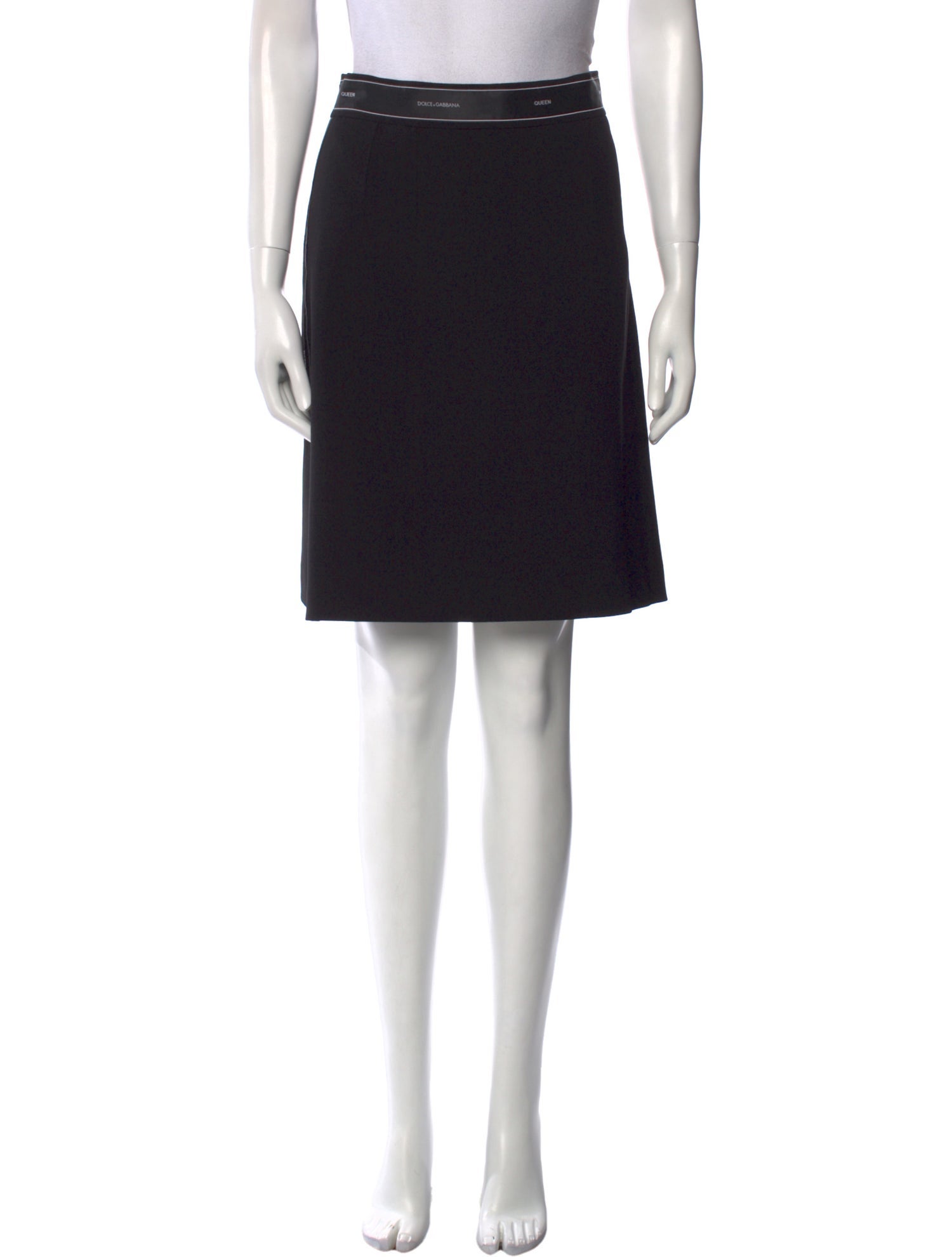 Dolce & Gabbana Virgin Wool Knee-Length Skirt