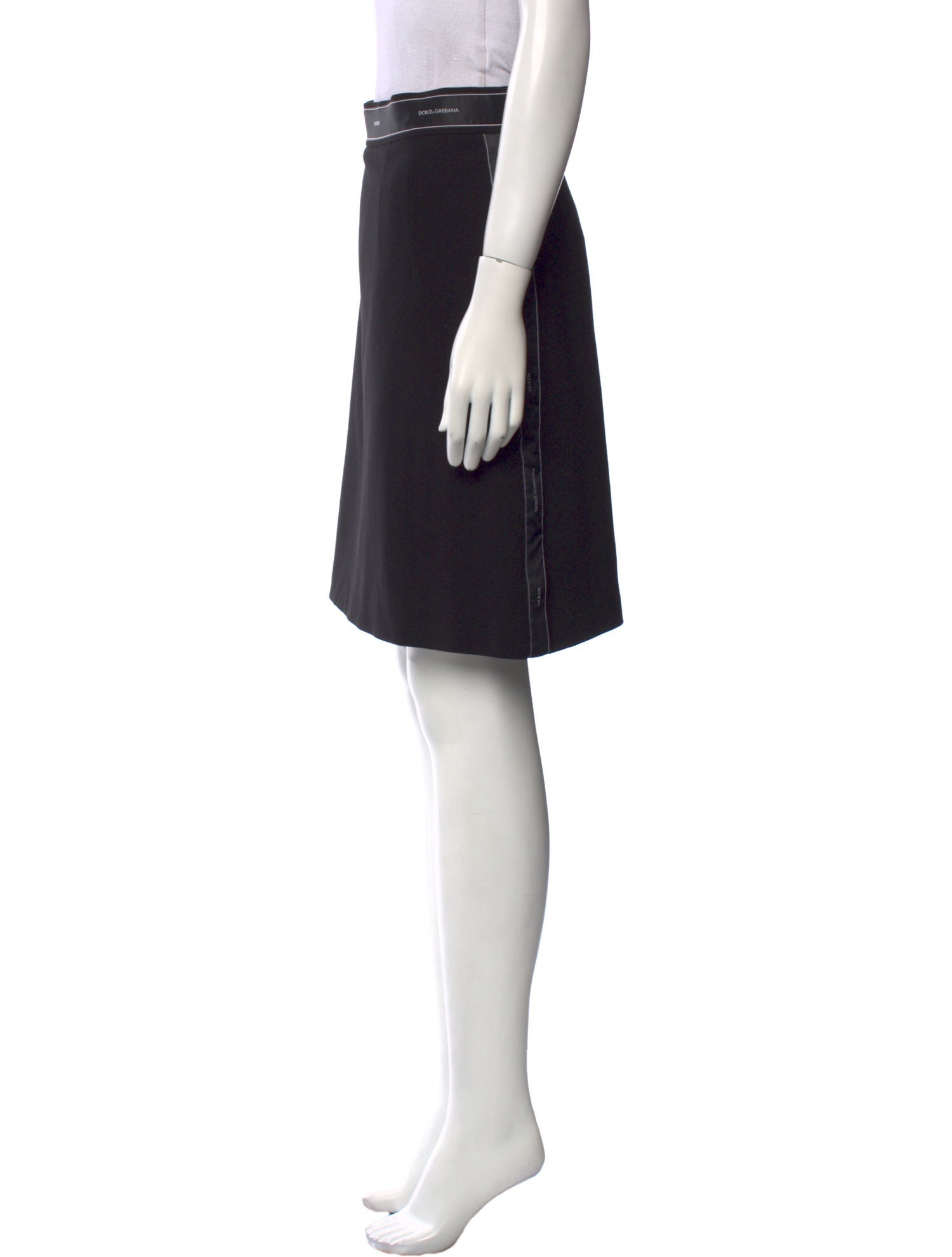 Dolce & Gabbana Virgin Wool Knee-Length Skirt