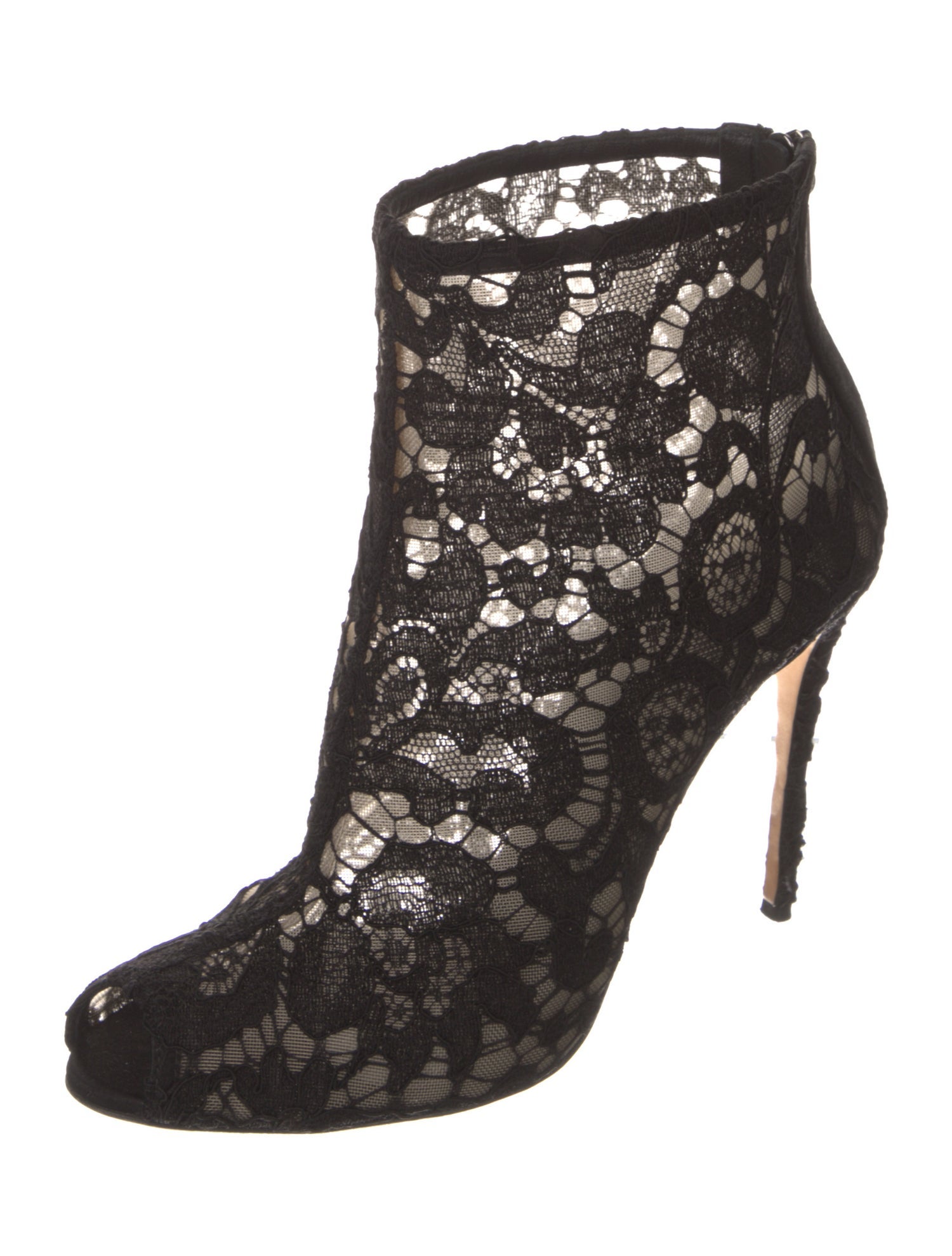 Dolce & Gabbana Lace Lace Pattern Boots