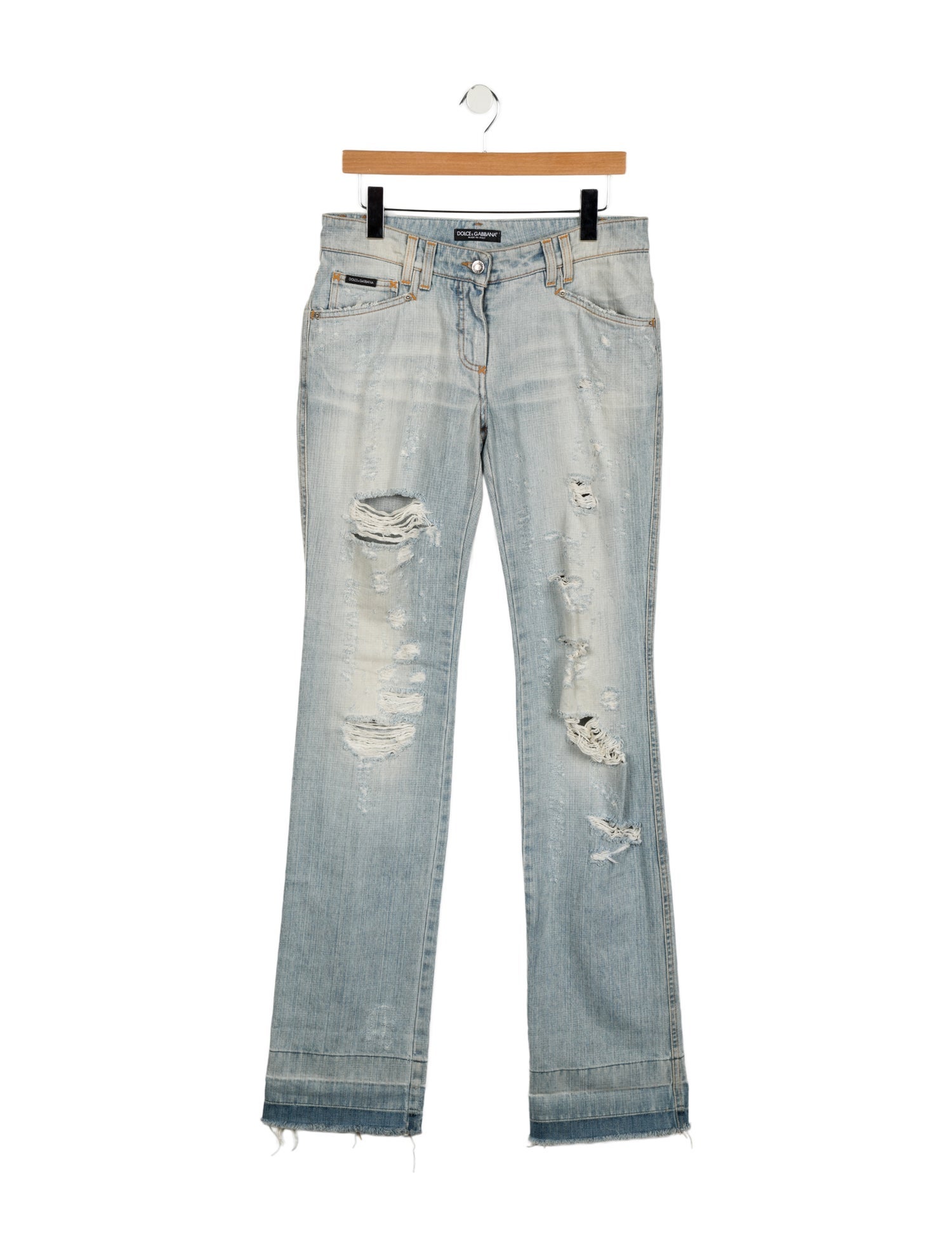 Dolce & Gabbana Mid-Rise Wide Leg Jeans