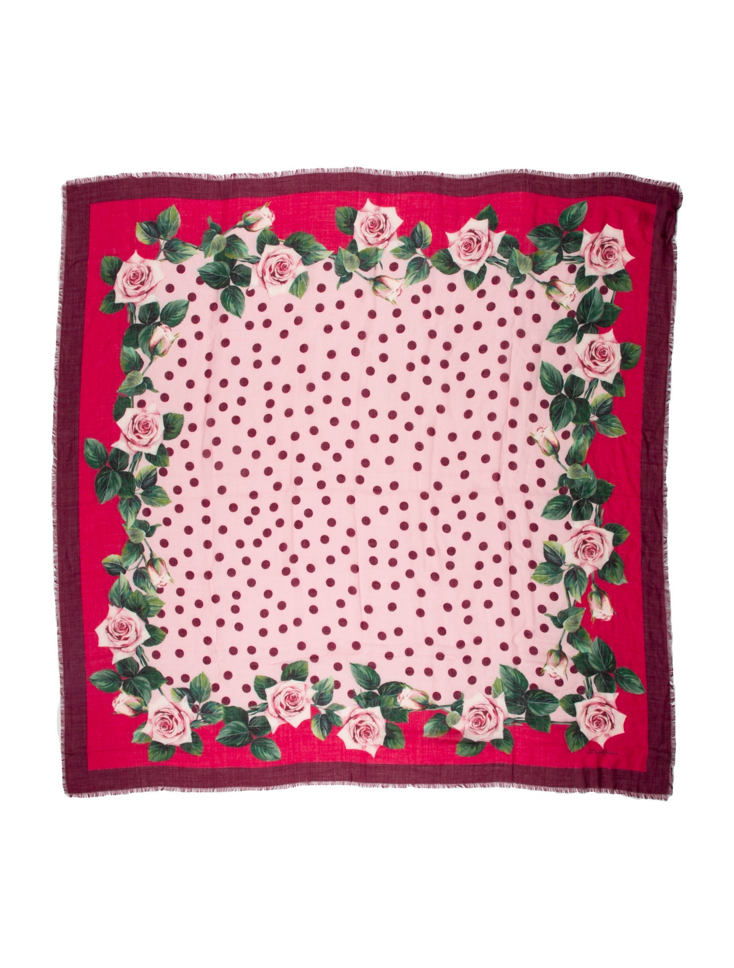 Dolce & Gabbana Cashmere Printed Scarf