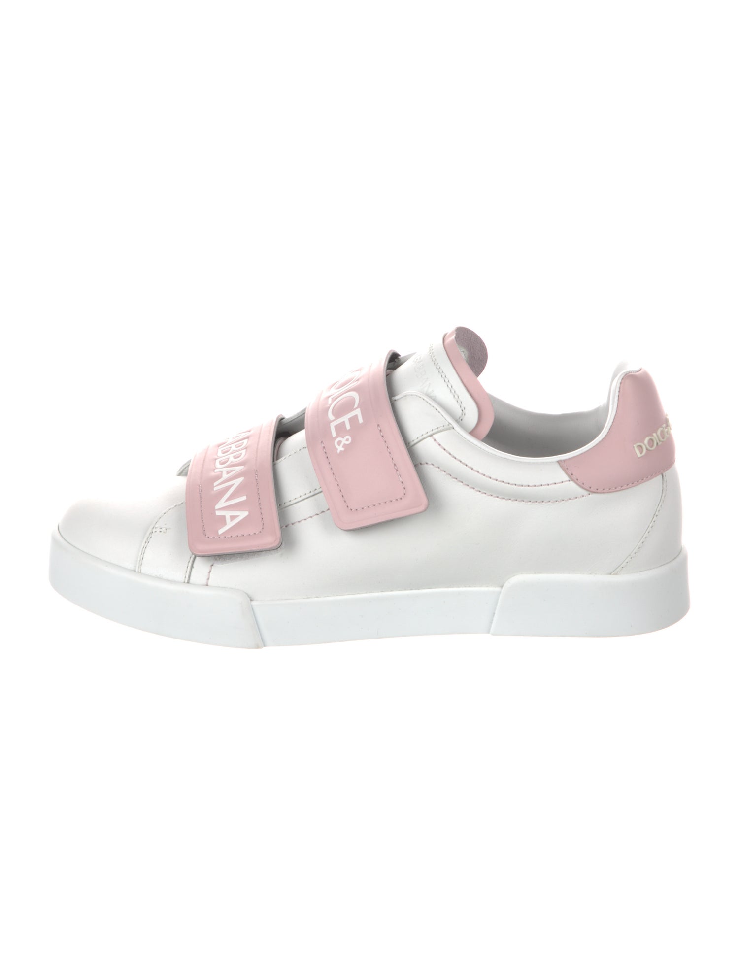 Dolce & Gabbana Leather Colorblock Pattern Sneakers