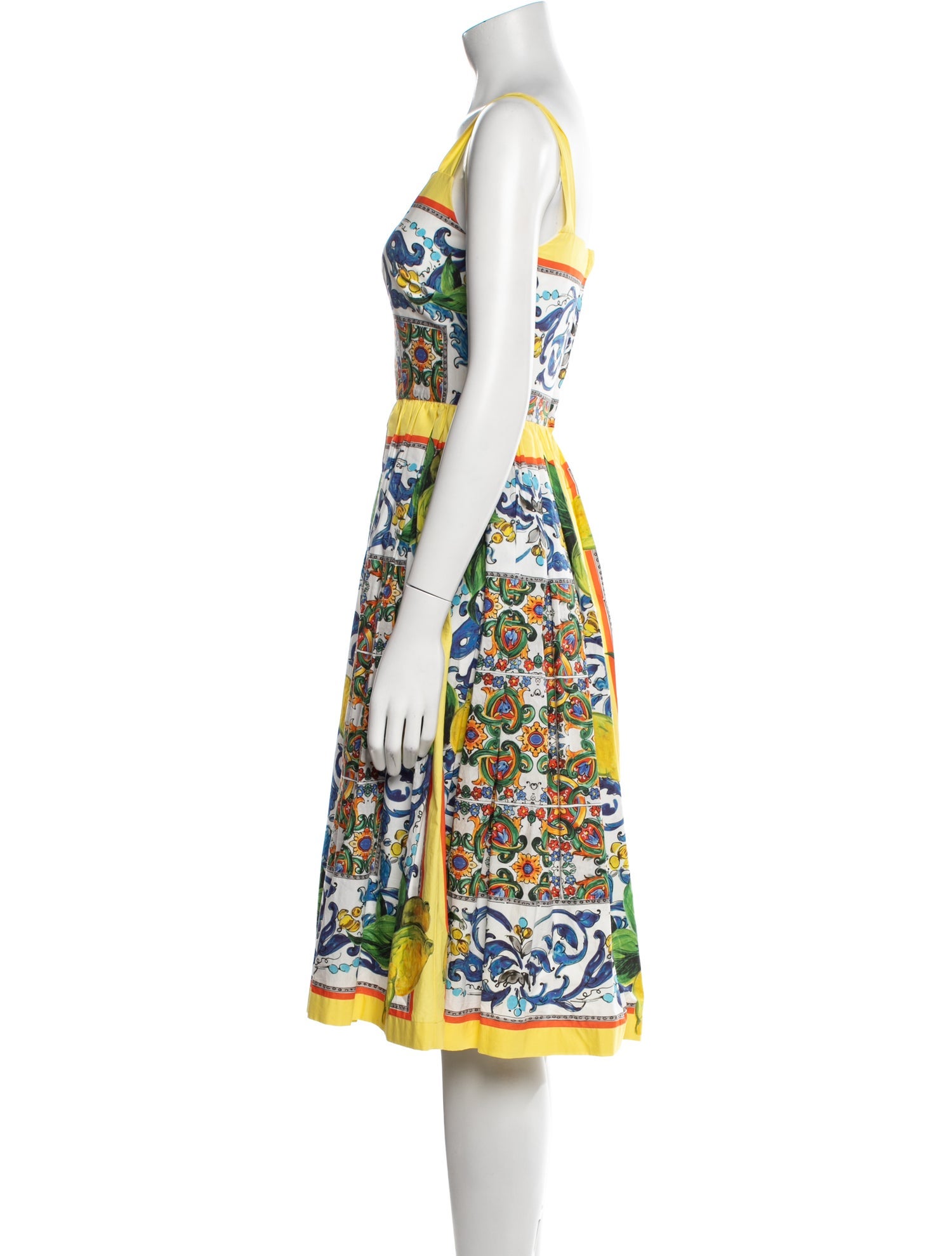 Dolce & Gabbana Printed Knee-Length Dress
