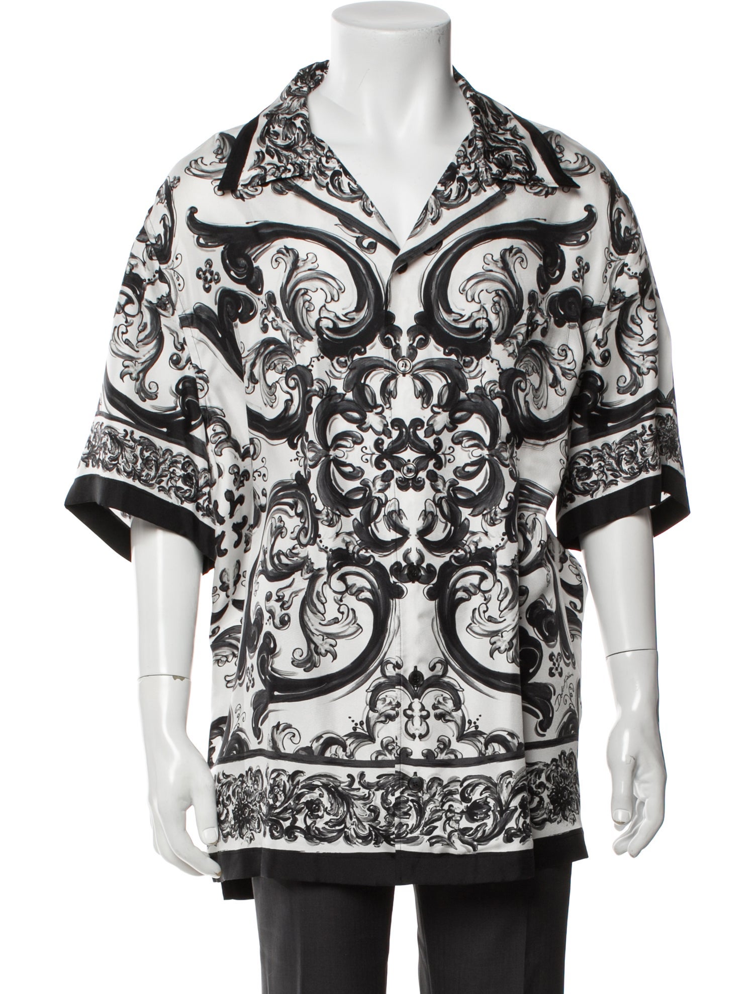 Dolce & Gabbana Silk Printed Shirt